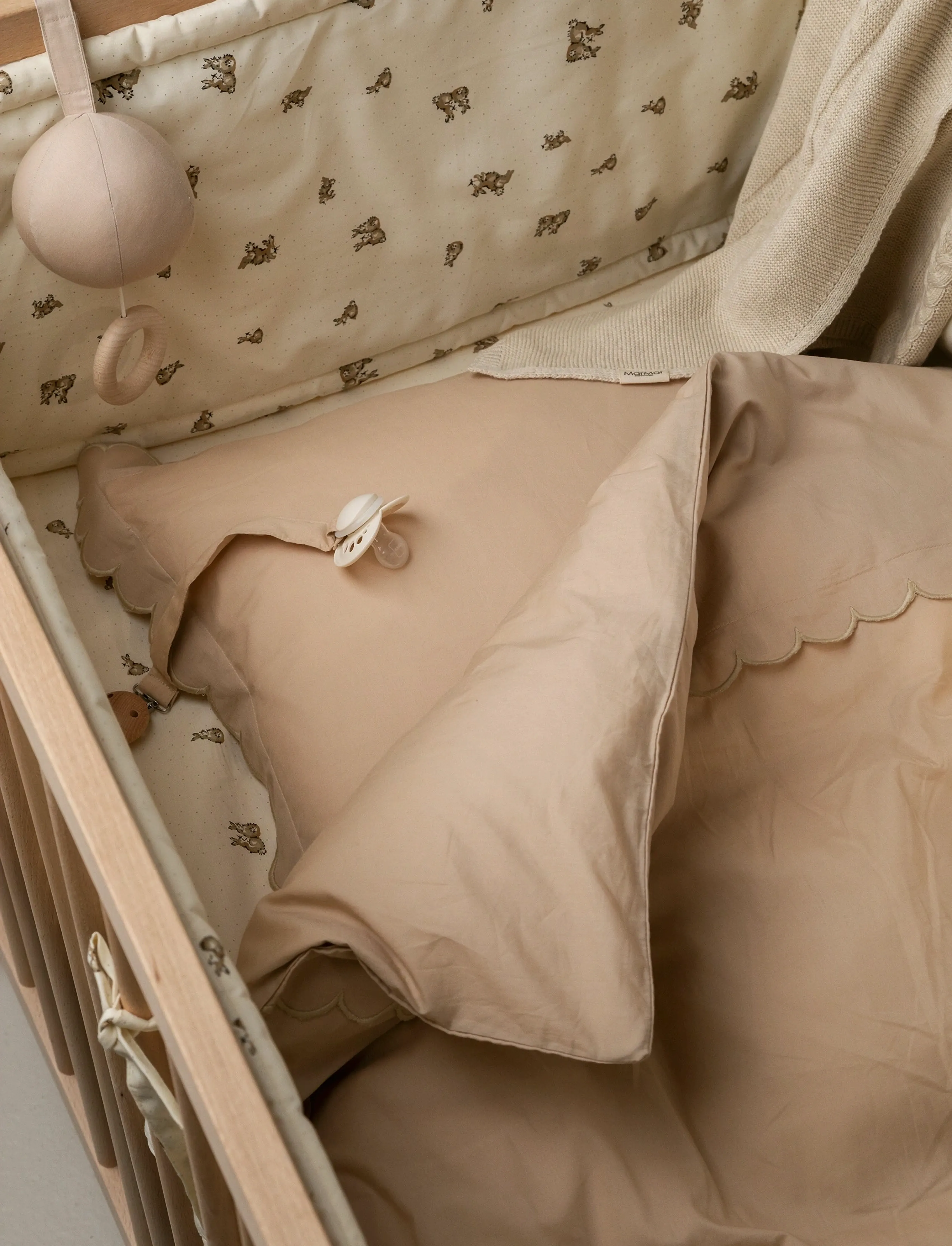 MarMar Copenhagen - Bed Linen Scallop Baby - parures de lit - beige rose - 2
