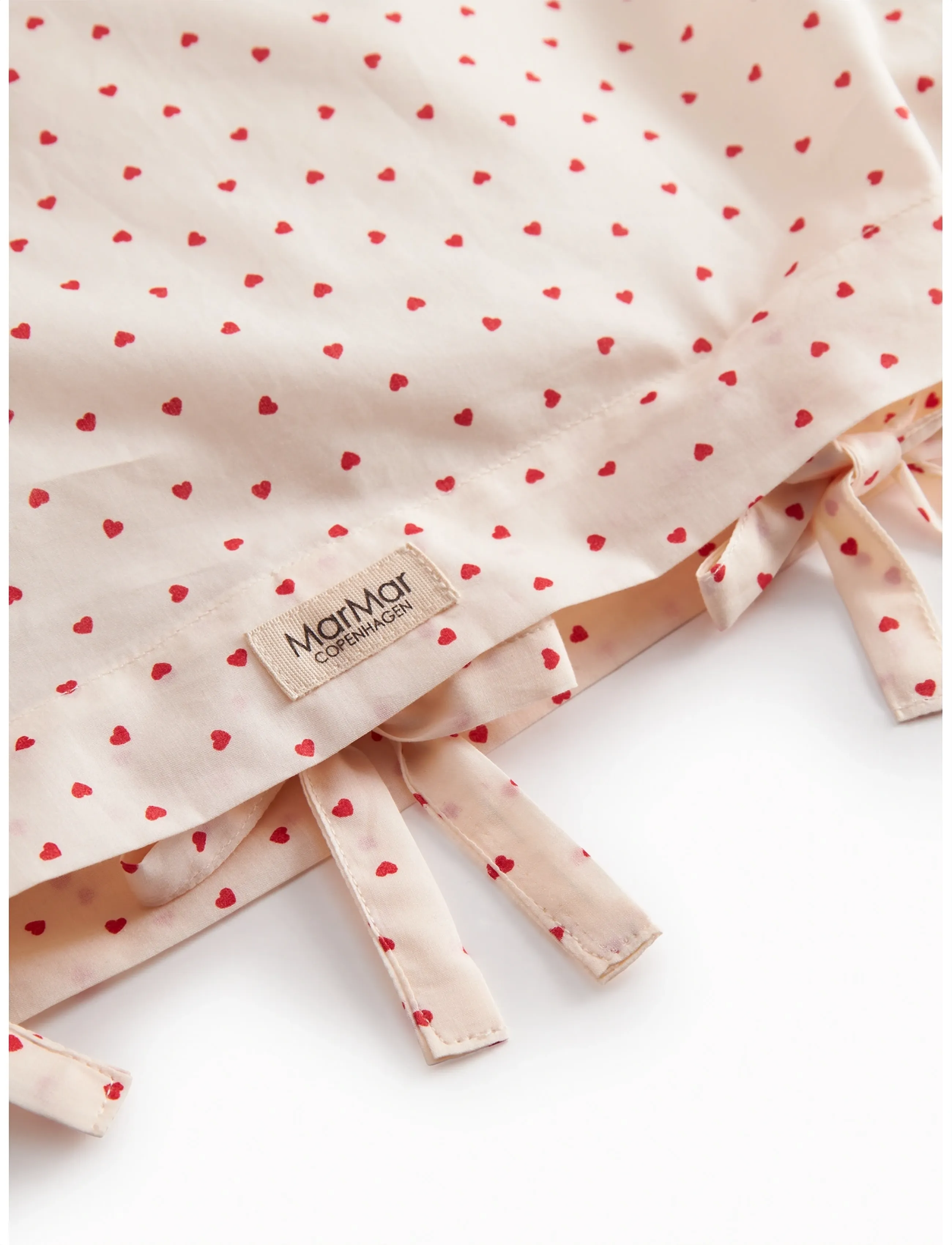 MarMar Copenhagen - Bed Linen Scallop Junior - voodiriiete komplektid - happy hearts - 3