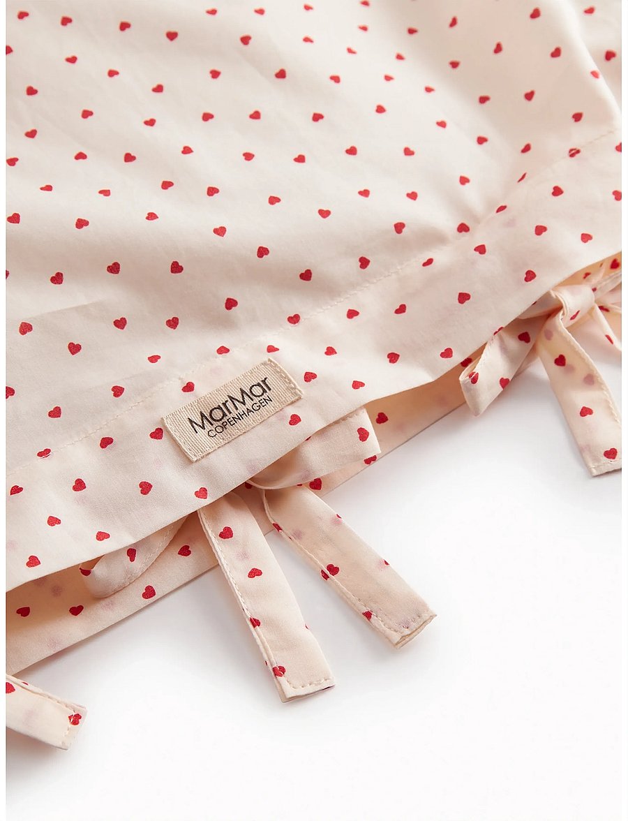 MarMar Copenhagen - Bed Linen Scallop Junior - voodiriiete komplektid - happy hearts - 3
