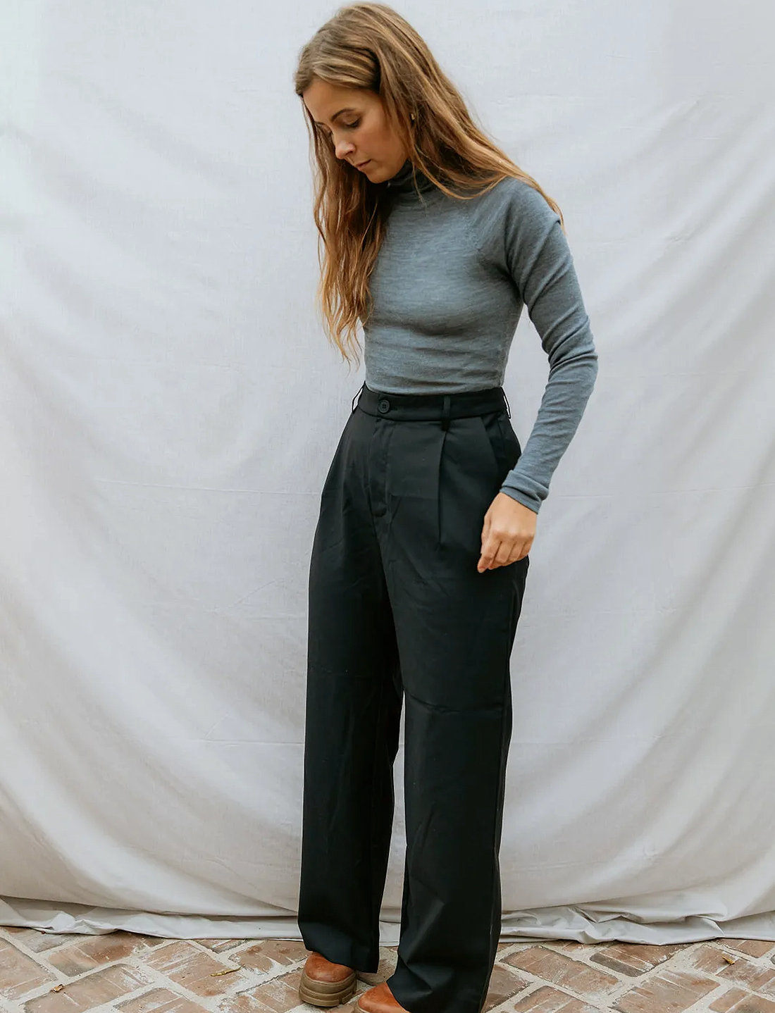 MarMar Copenhagen - Petra W L - sirge säärega püksid - black - 0