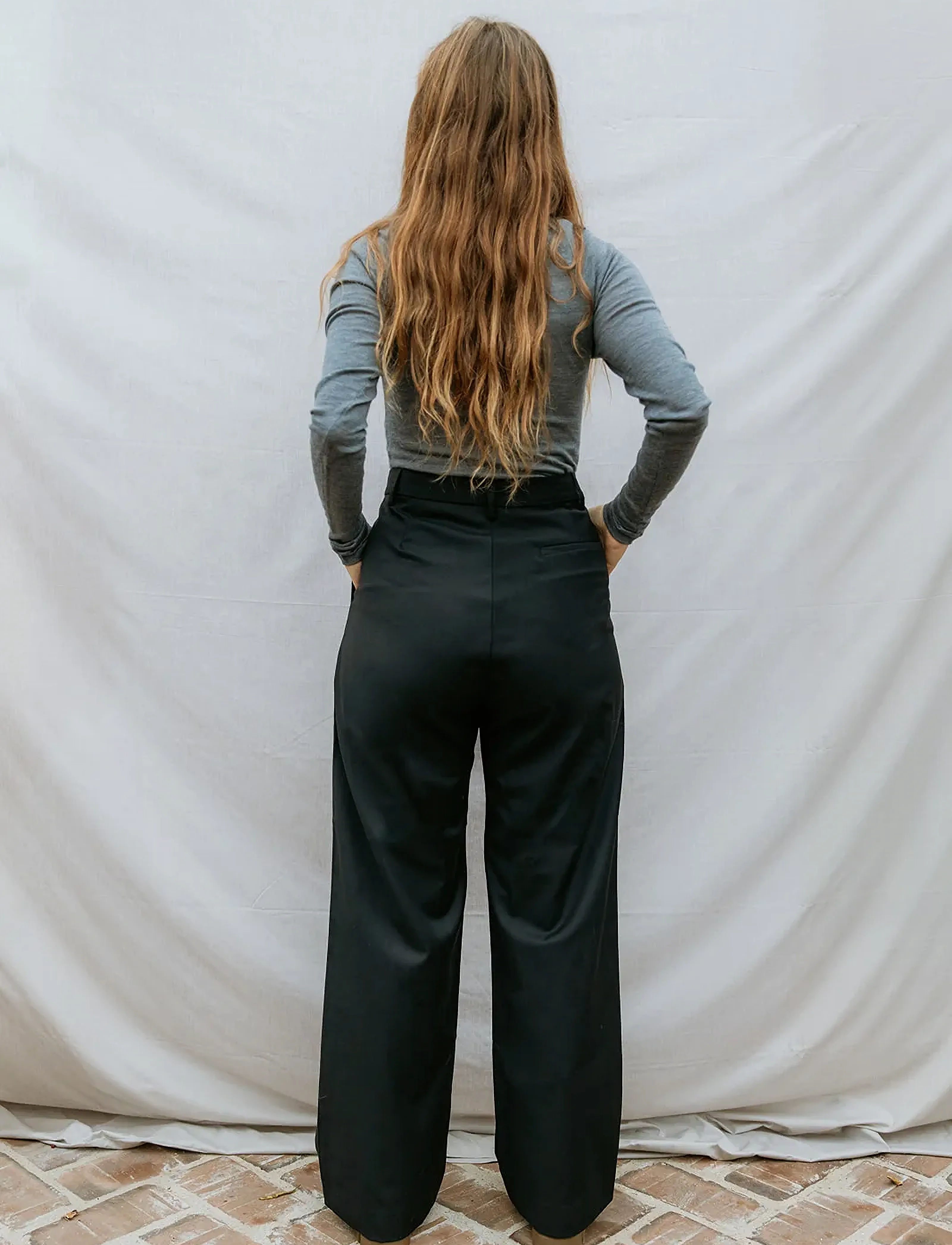 MarMar Copenhagen - Petra W L - hose mit geradem bein - black - 2