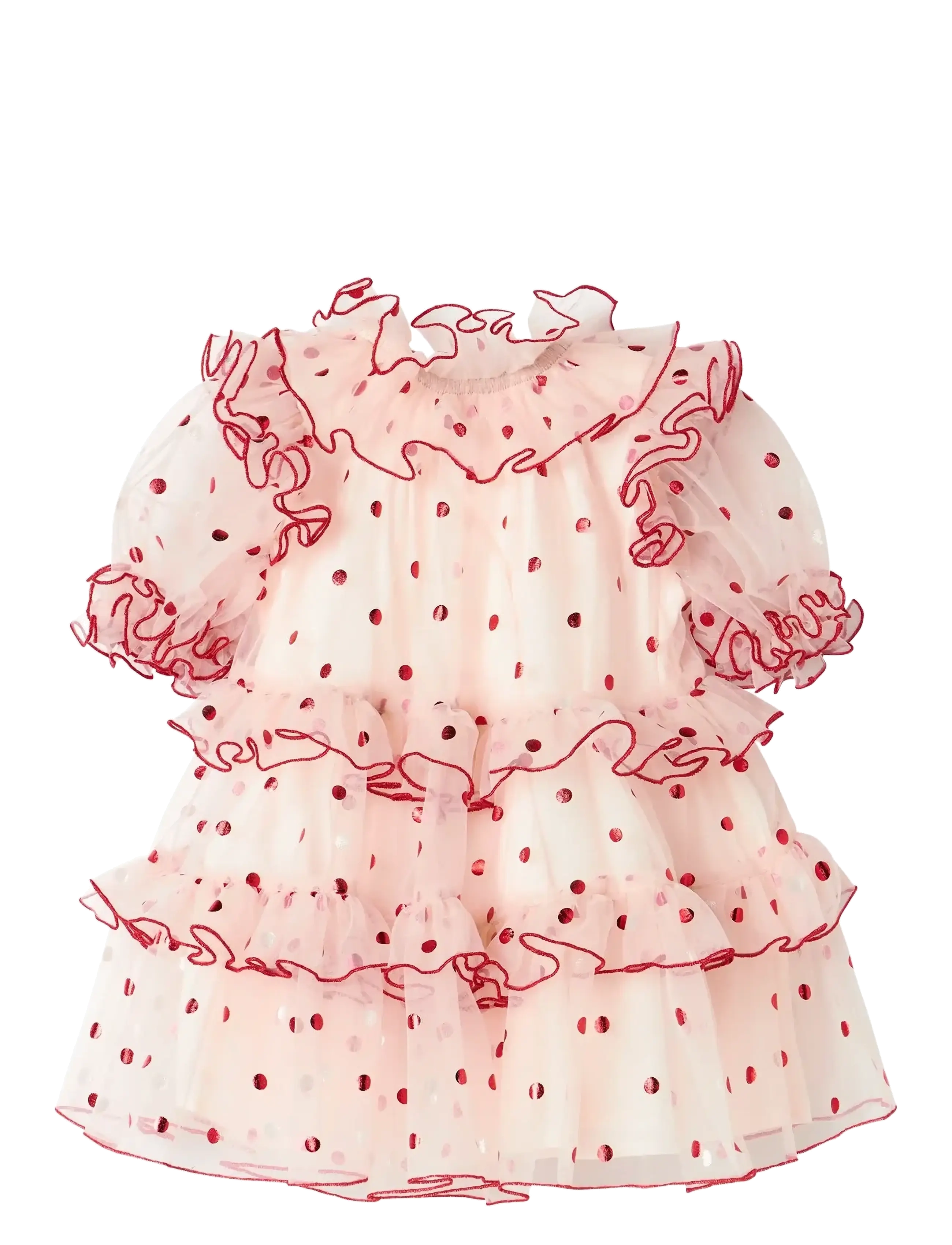 MarMar Copenhagen - Dakira - kūdikių suknelės trumpomis rankovėmis - poppy dots - 2