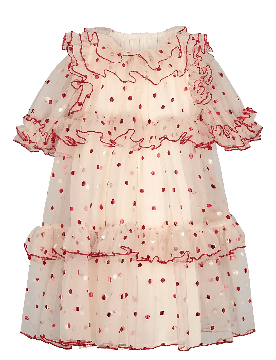 MarMar Copenhagen - Dakira - kūdikių suknelės trumpomis rankovėmis - poppy dots - 3