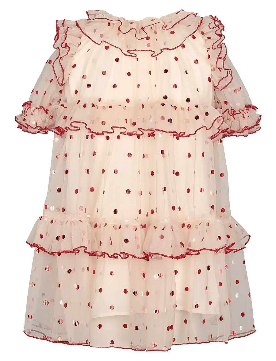 MarMar Copenhagen - Dakira - kūdikių suknelės trumpomis rankovėmis - poppy dots - 4
