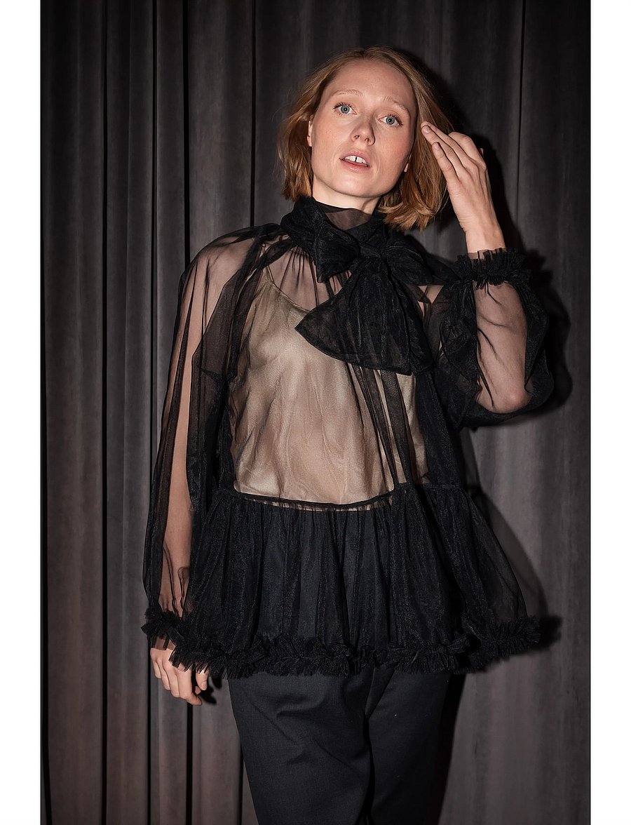 MarMar Copenhagen - Truda W - langærmede bluser - black - 3