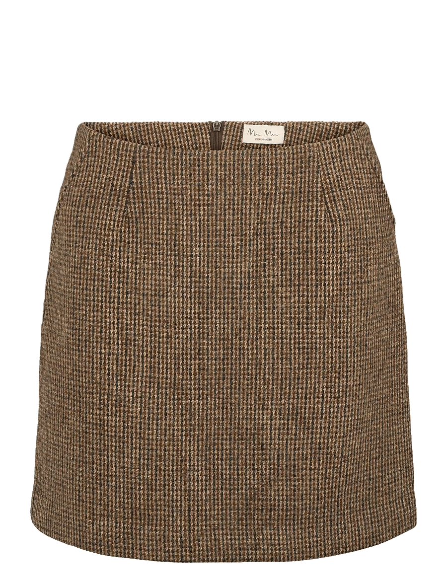 MarMar Copenhagen - Suri W - kurze röcke - earthy check - 0