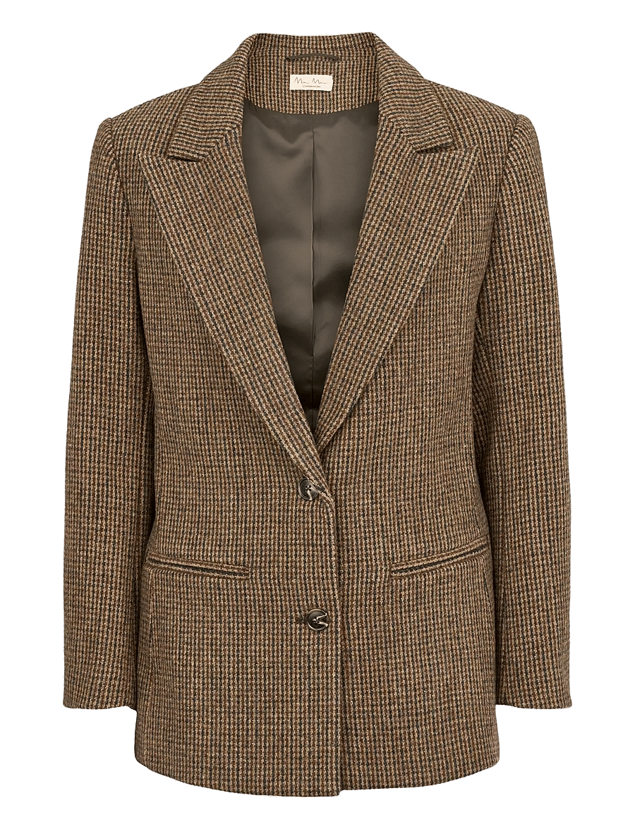 MarMar Copenhagen - Java W - einreihige blazer - earthy check - 0