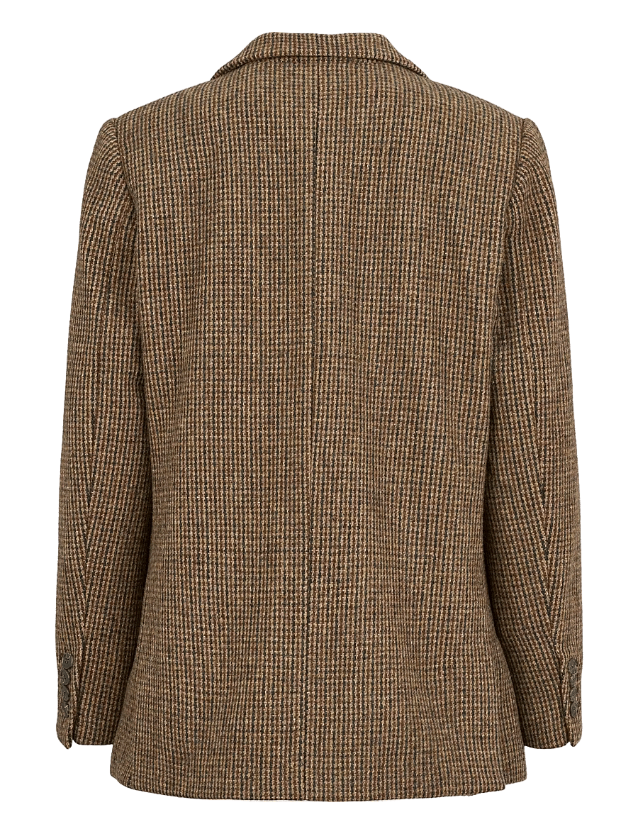 MarMar Copenhagen - Java W - einreihige blazer - earthy check - 1