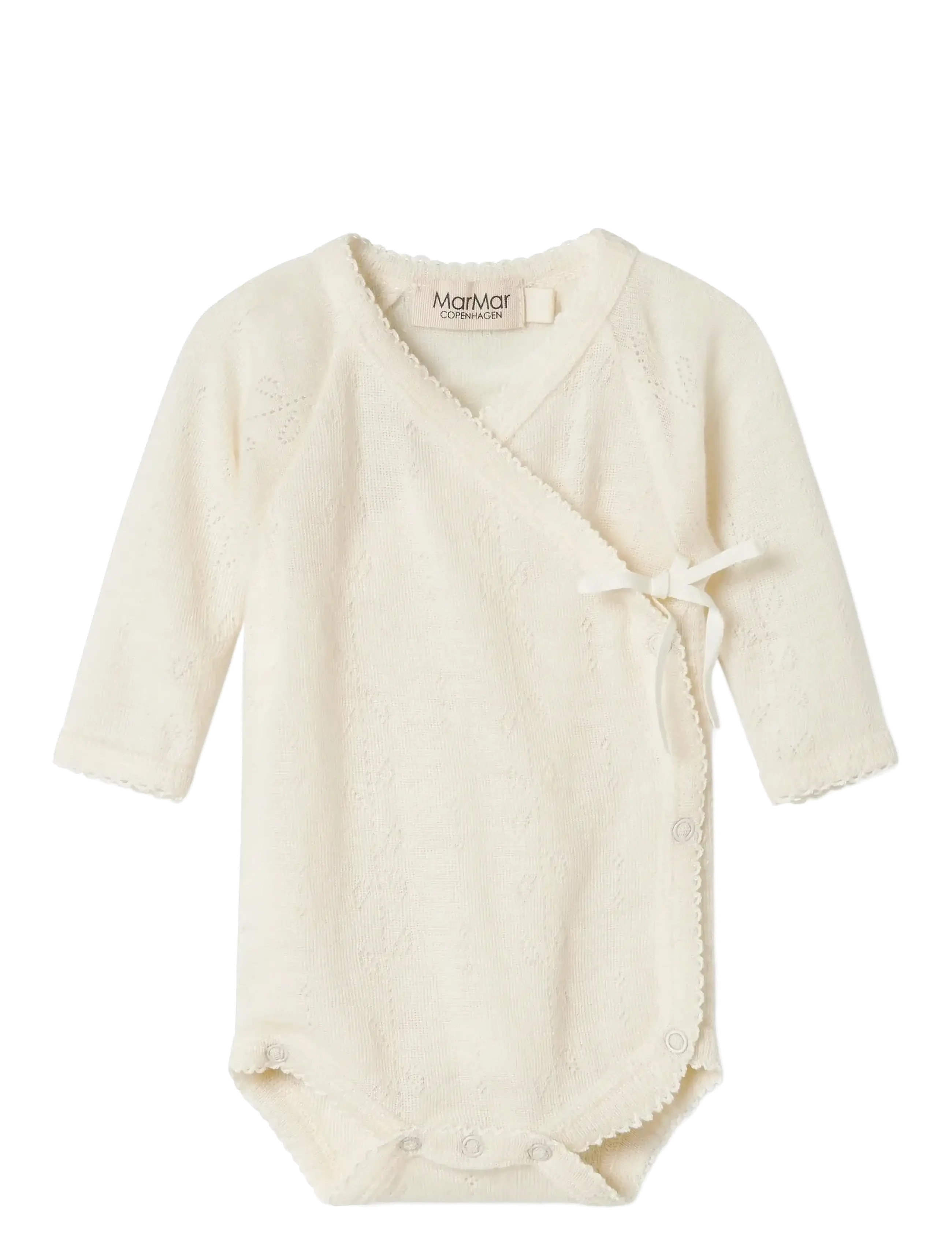 MarMar Copenhagen Belita, 68, Bodys, Creme - Long-sleeved, Kinder