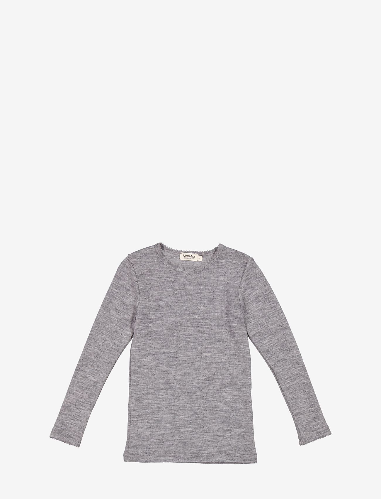 MarMar Copenhagen - Tamra - langærmede t-shirts - grey melange - 0