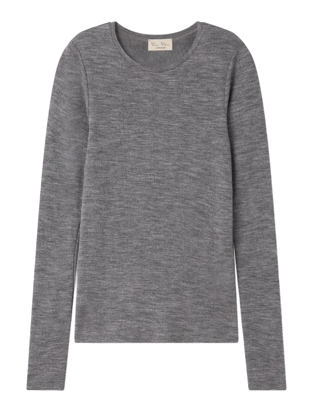 MarMar Copenhagen Tamra W - Langärmlige Tops - GREY MELANGE / grey