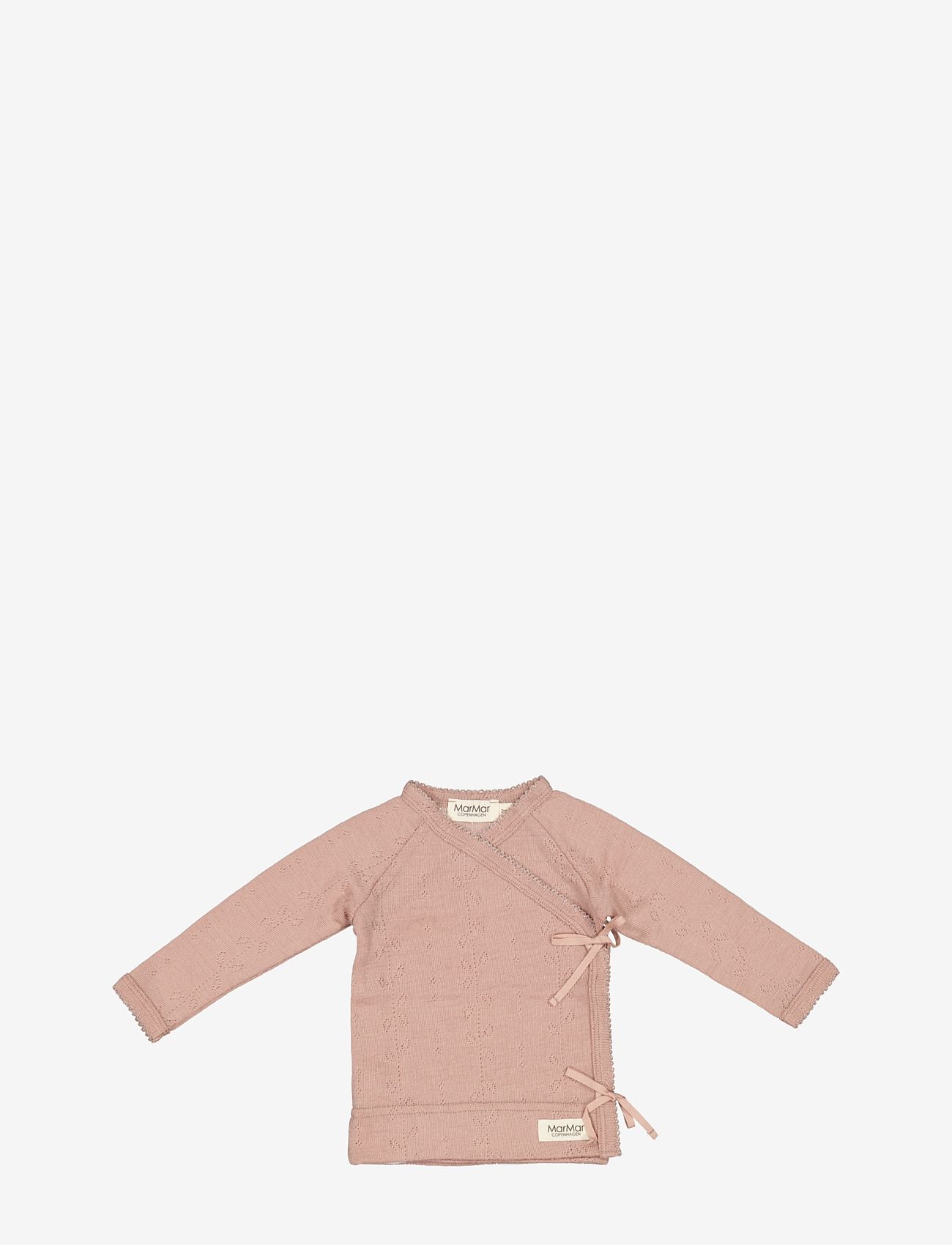 MarMar Copenhagen - Tut Wrap LS - blouses & tunics - burnt rose - 0
