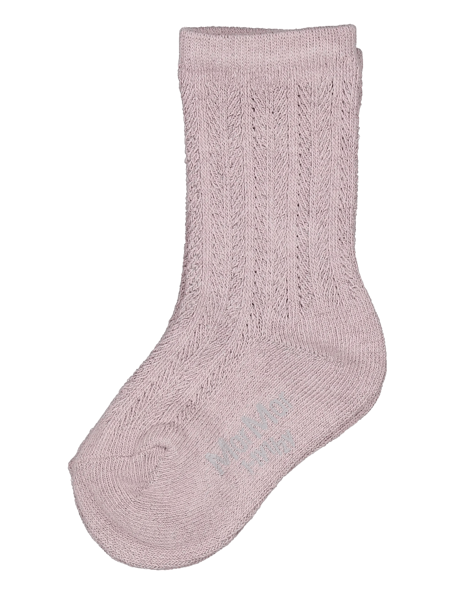 MarMar Copenhagen - Knee Socks Pointelle - beebisokid - airy purple - 1
