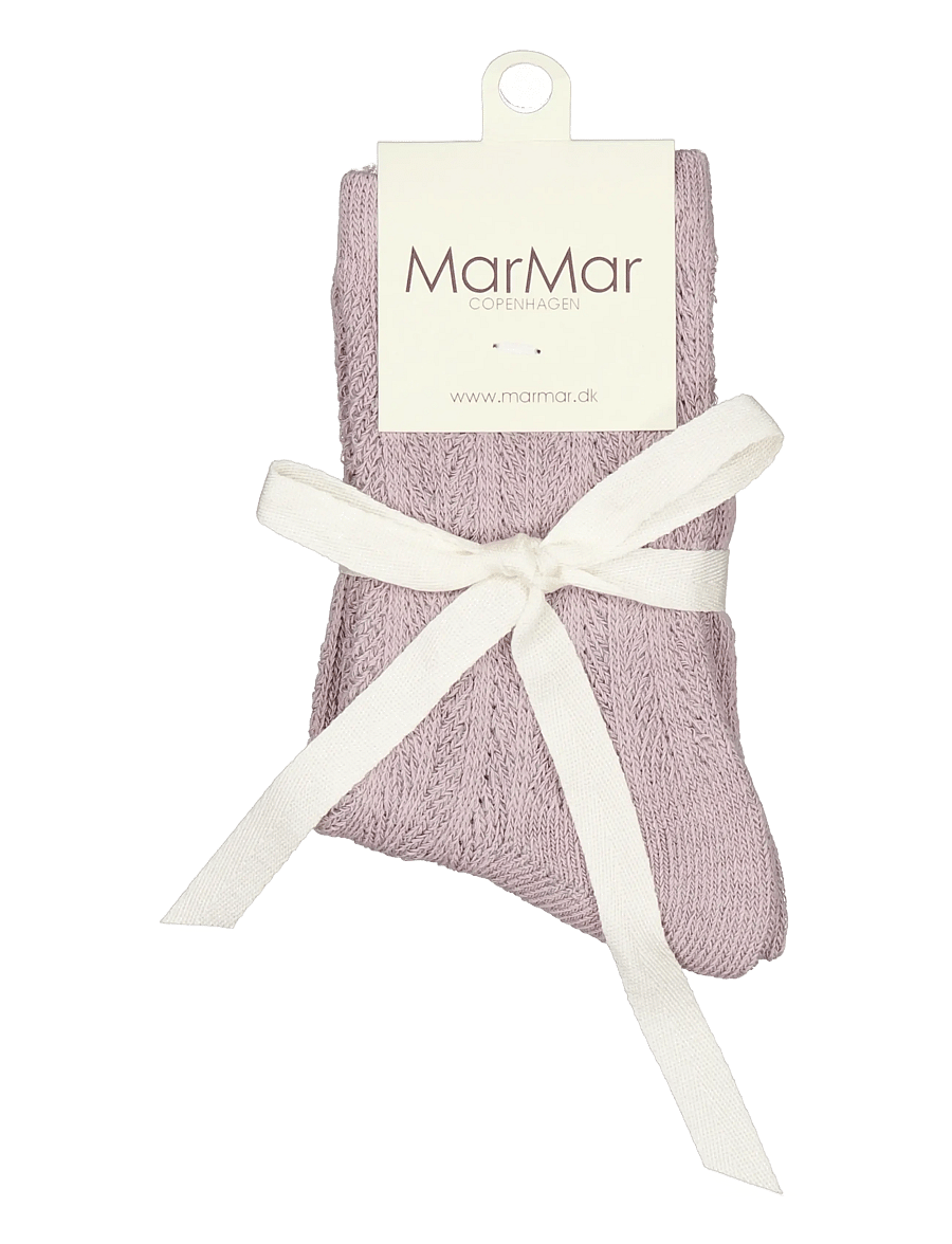 MarMar Copenhagen - Knee Socks Pointelle - beebisokid - airy purple - 2
