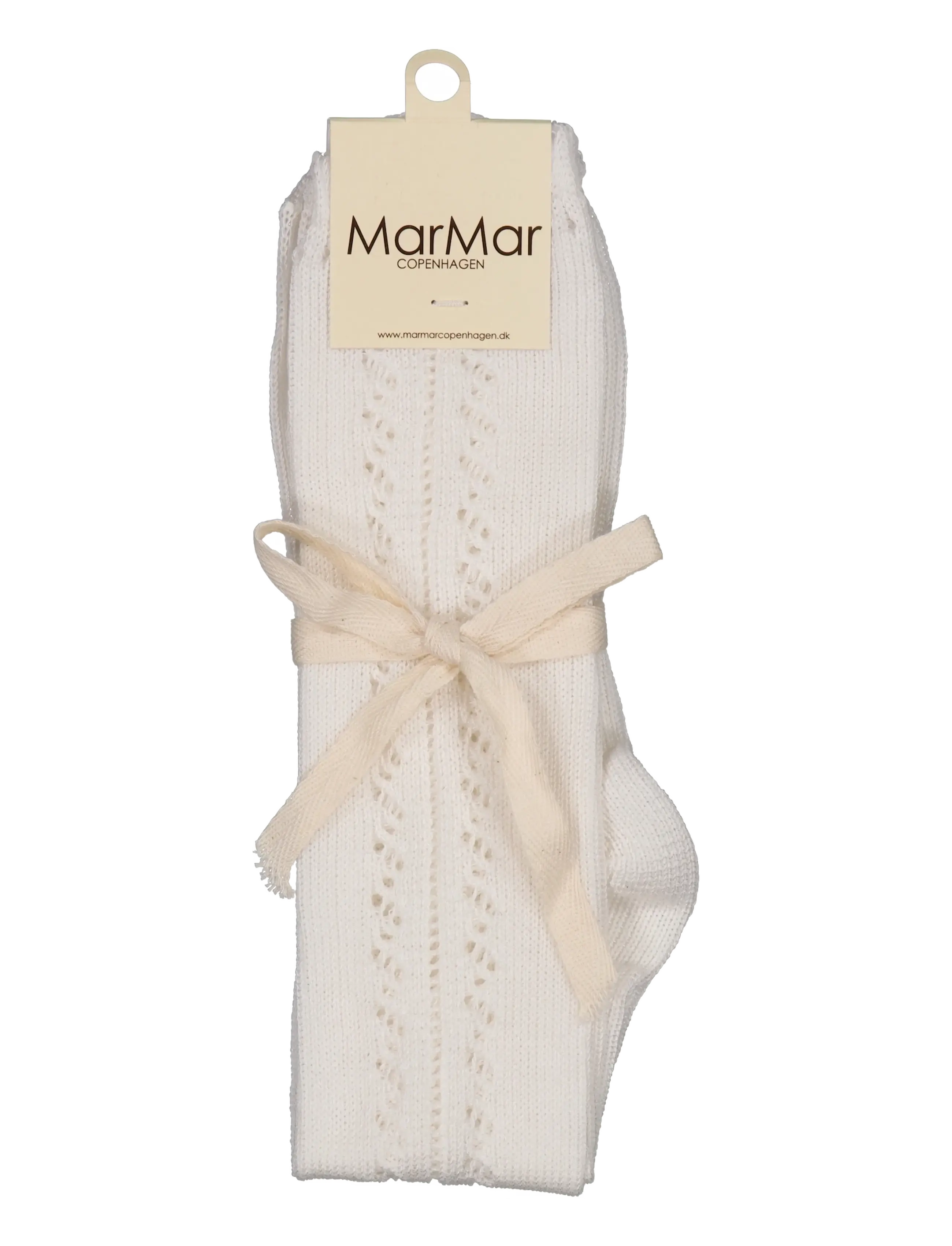 MarMar Copenhagen - Knee Socks Pointelle - socks - gentle white - 2