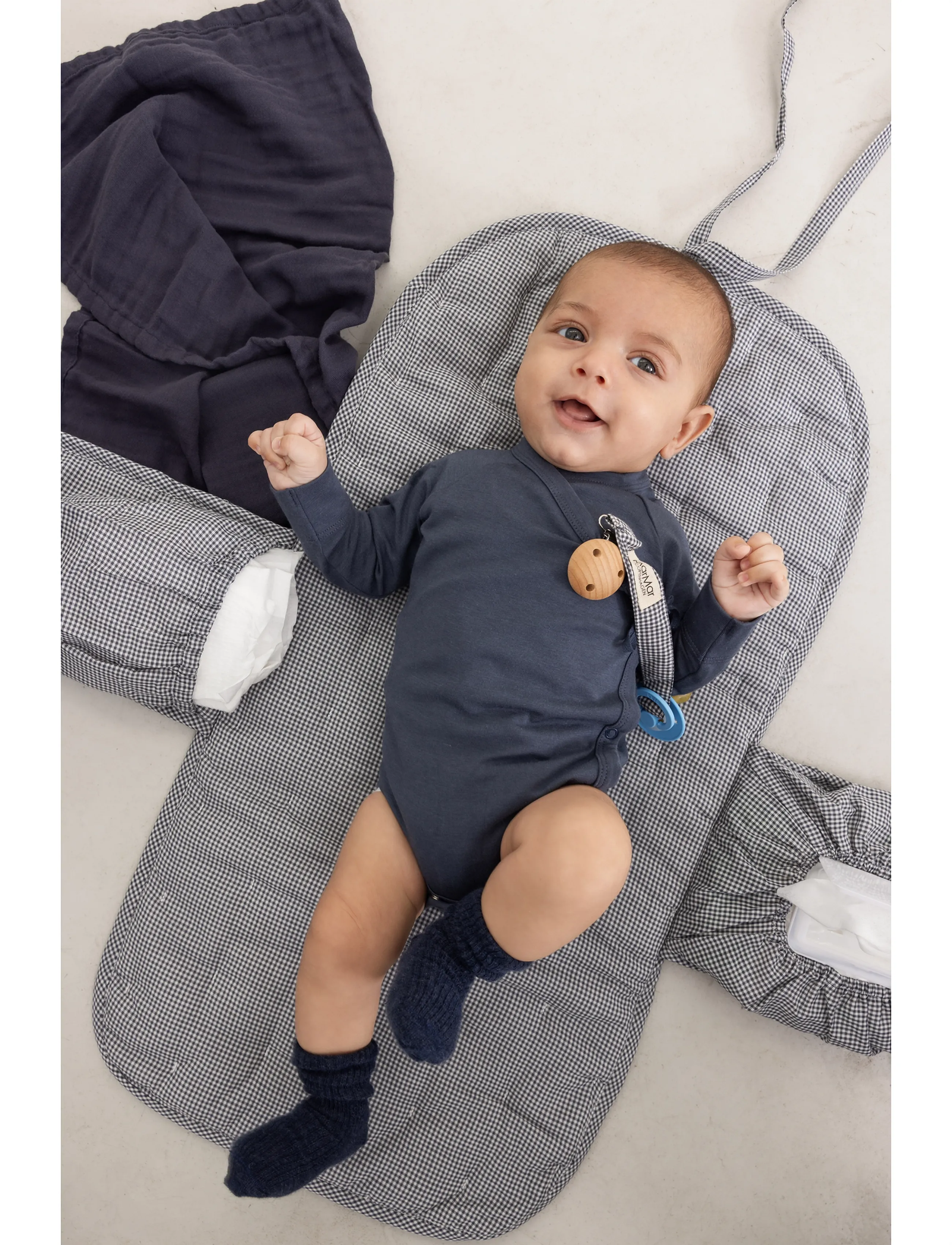 MarMar Copenhagen Newborn Socks 2-Pack, 19/21, Socken & Strumpfhosen, Blau - Baby Socks, Kinder