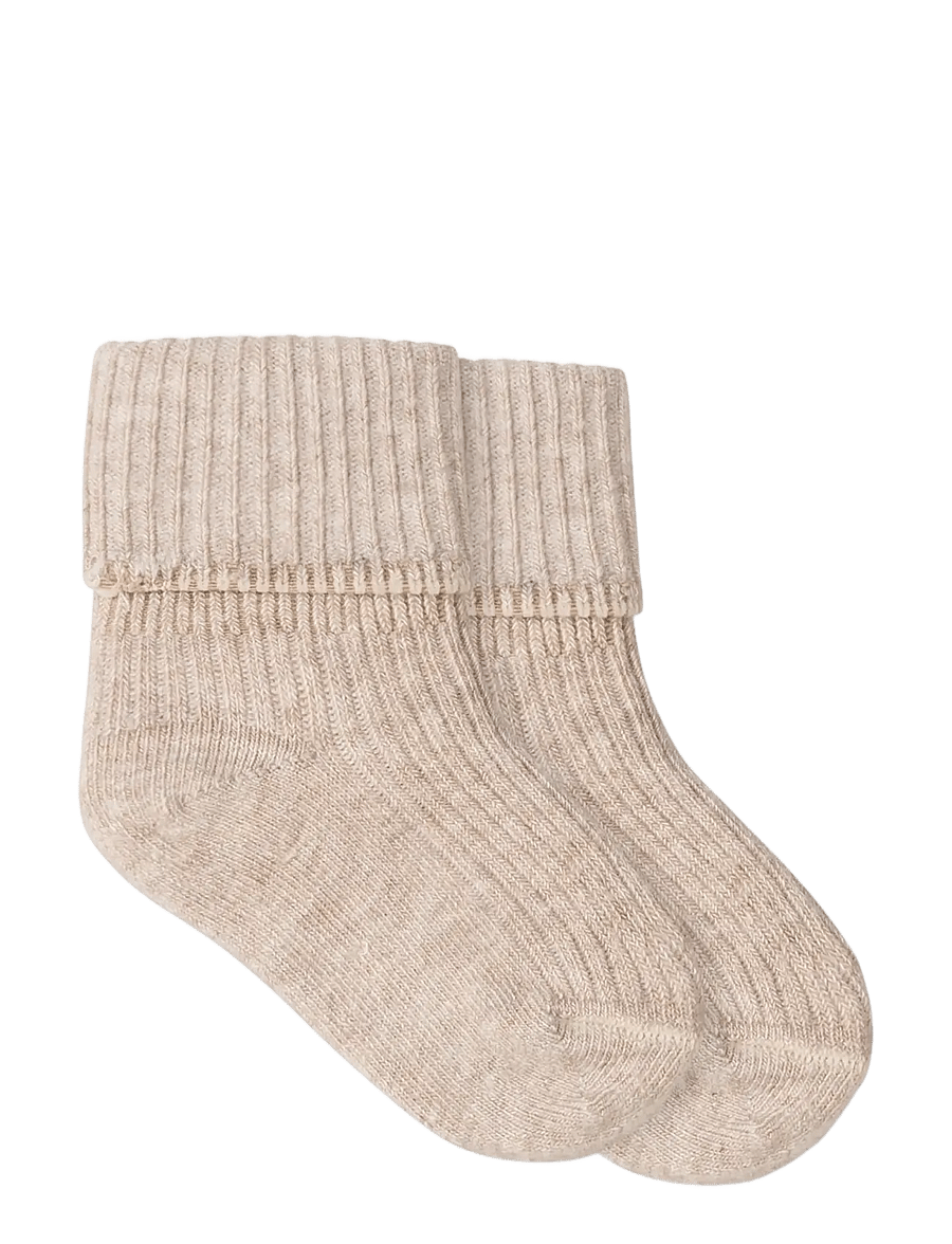 MarMar Copenhagen - Newborn Socks 2-pack - zīdaiņu zeķes - light beige mel. - 0