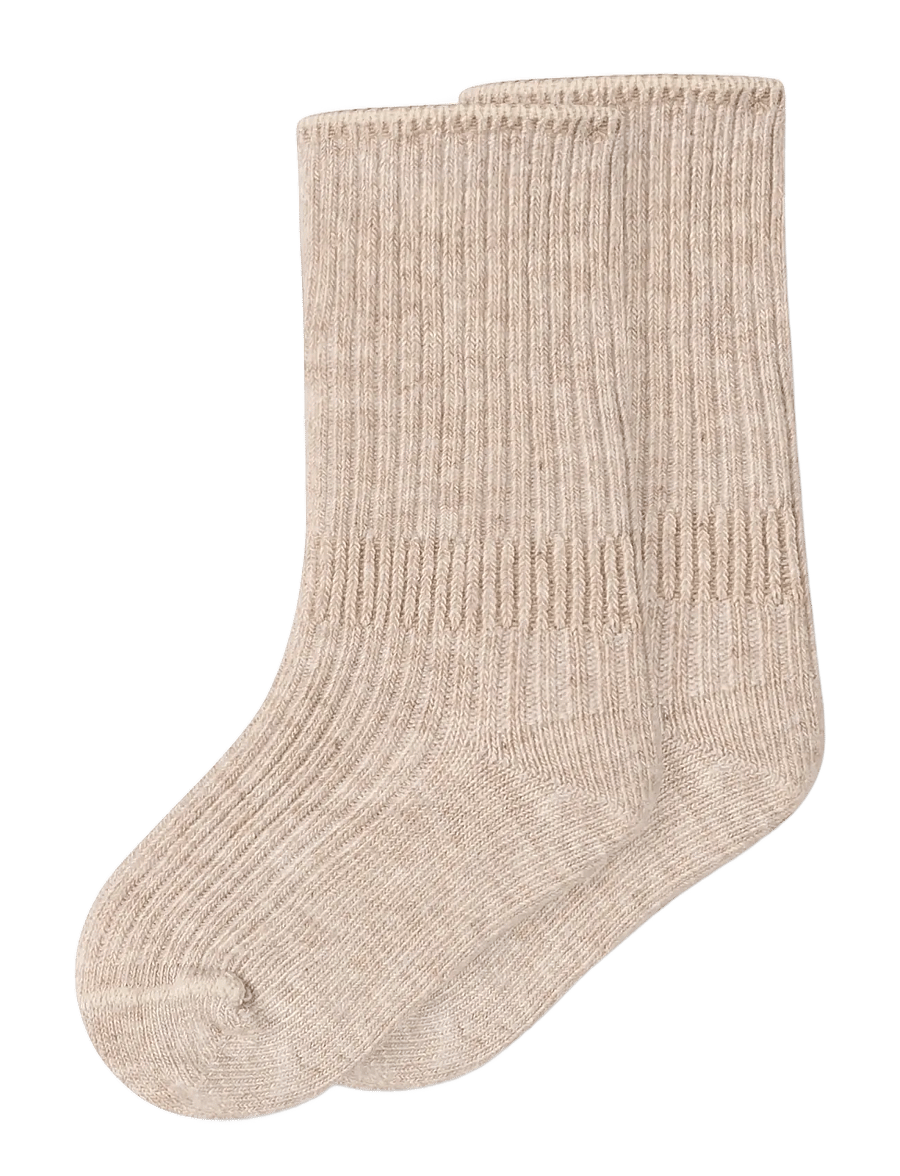 MarMar Copenhagen - Newborn Socks 2-pack - zīdaiņu zeķes - light beige mel. - 1