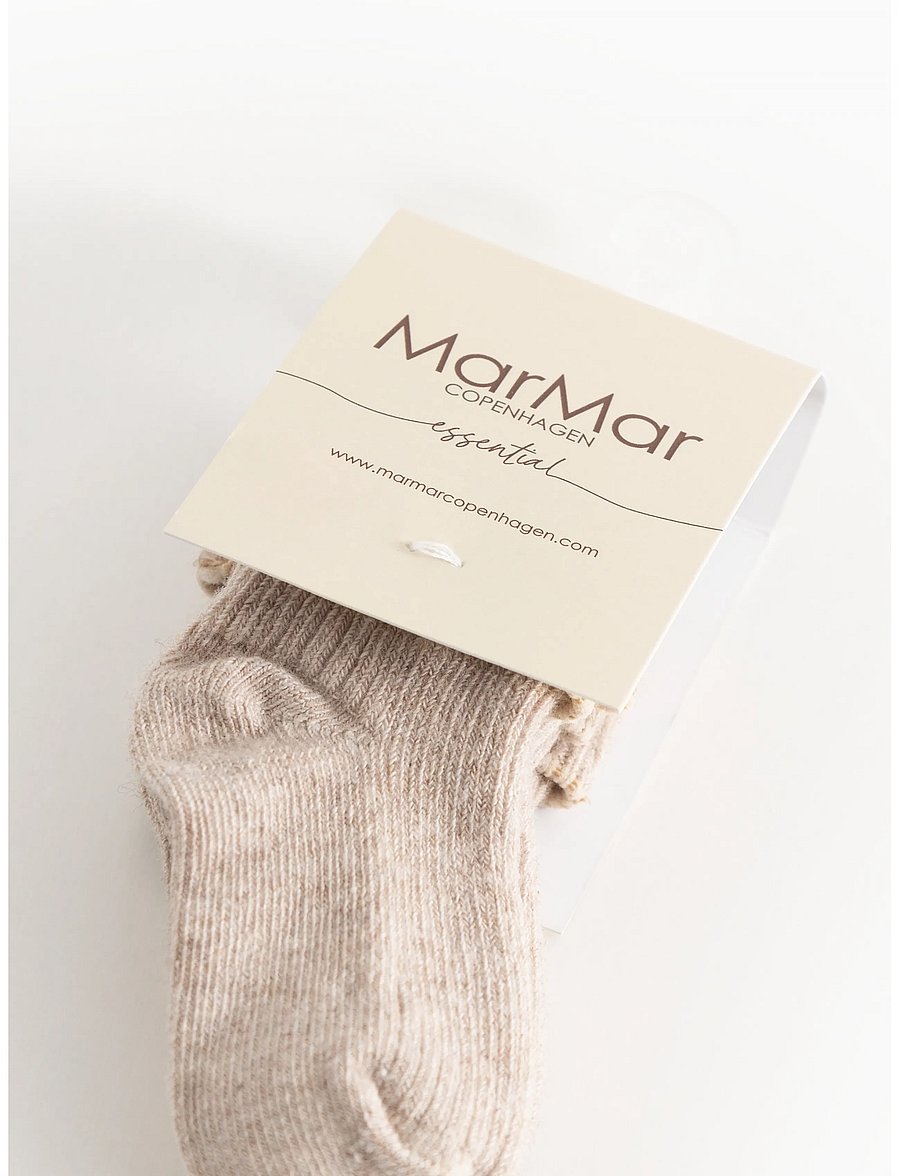MarMar Copenhagen - Newborn Socks 2-pack - zīdaiņu zeķes - light beige mel. - 3