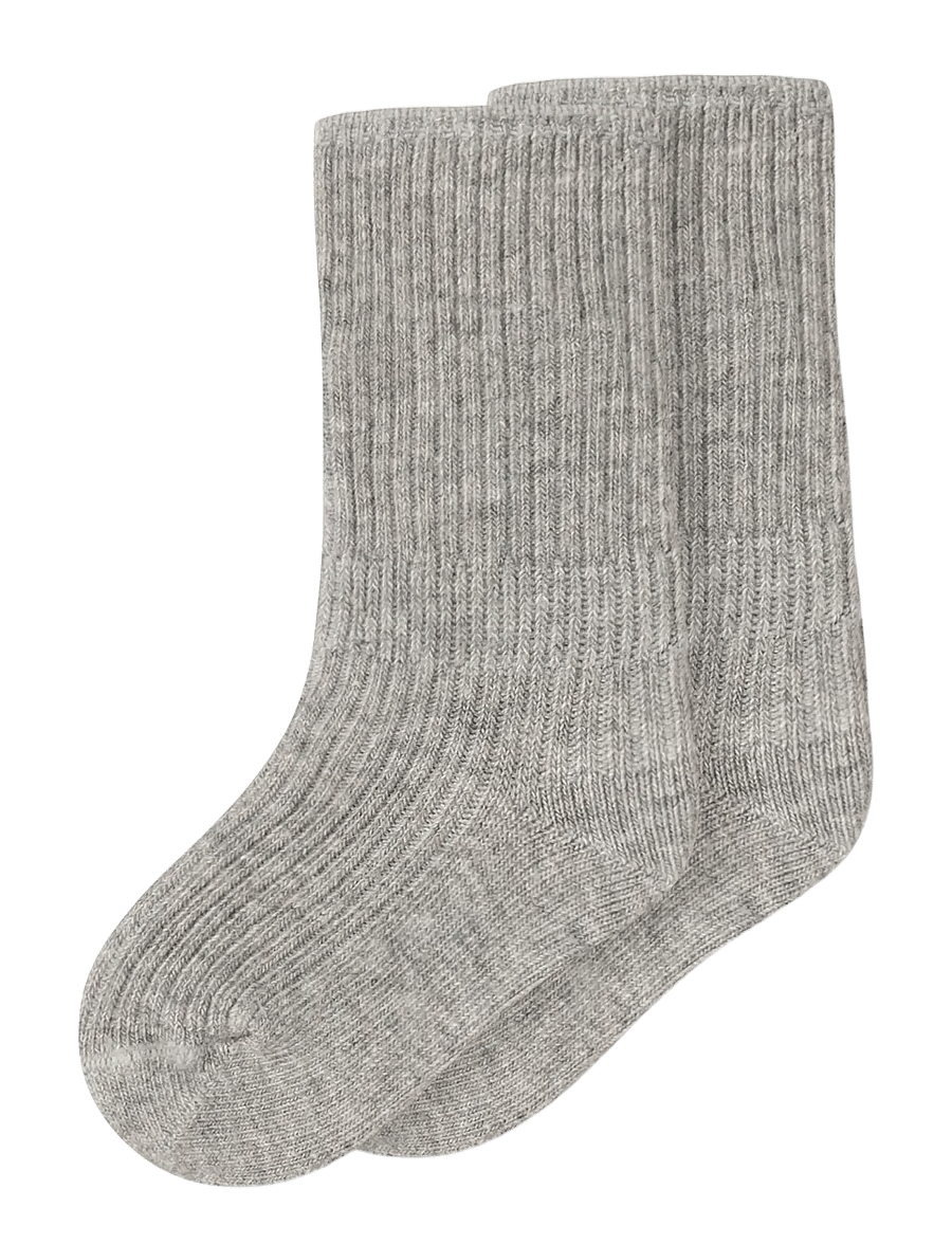 MarMar Copenhagen - Newborn Socks 2-pack - bebisstrumpor - light grey melange - 2