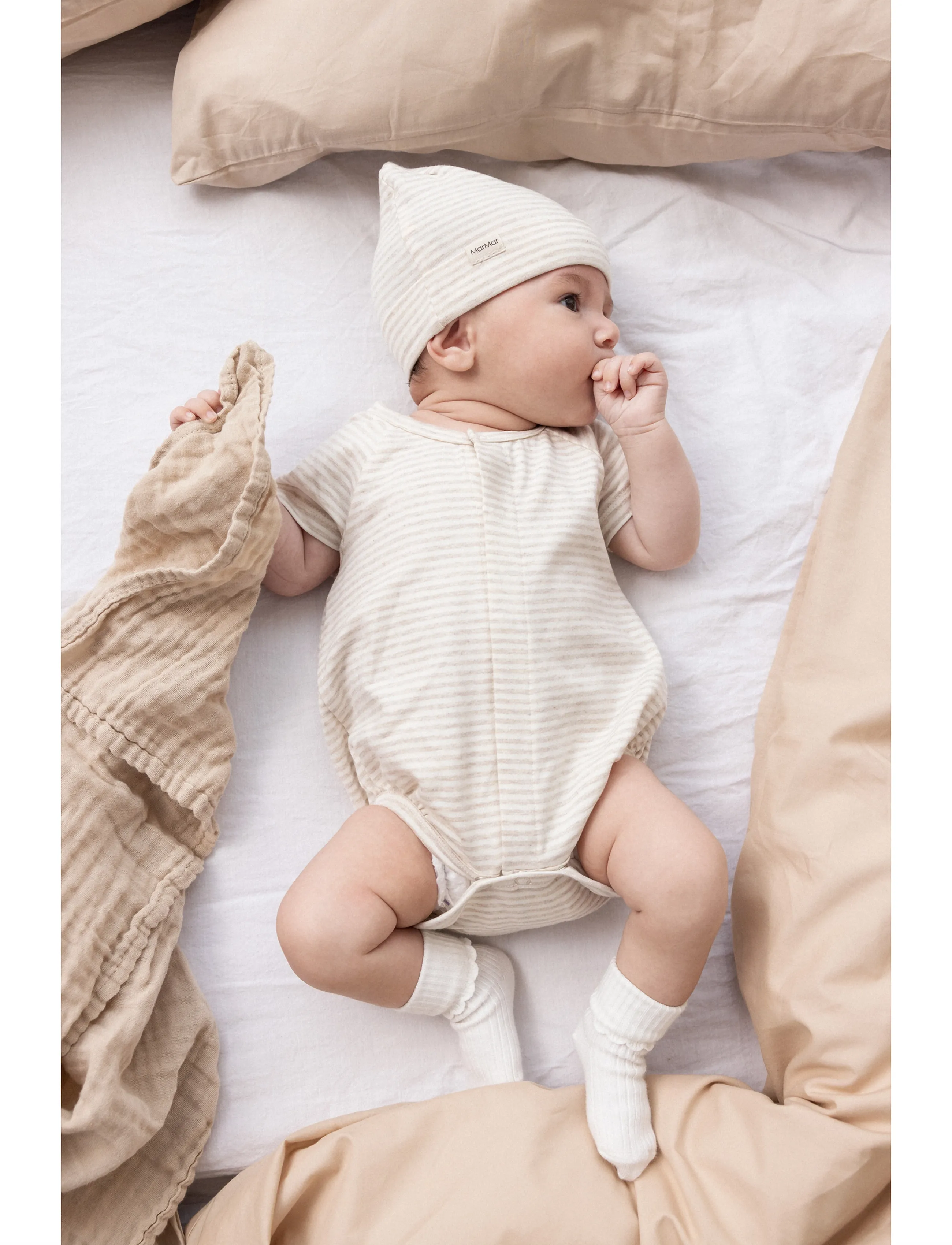 MarMar Copenhagen Newborn Socks Scallop 2-Pack, 17/18, Socken & Strumpfhosen, Weiß - Baby Socks, Kinder