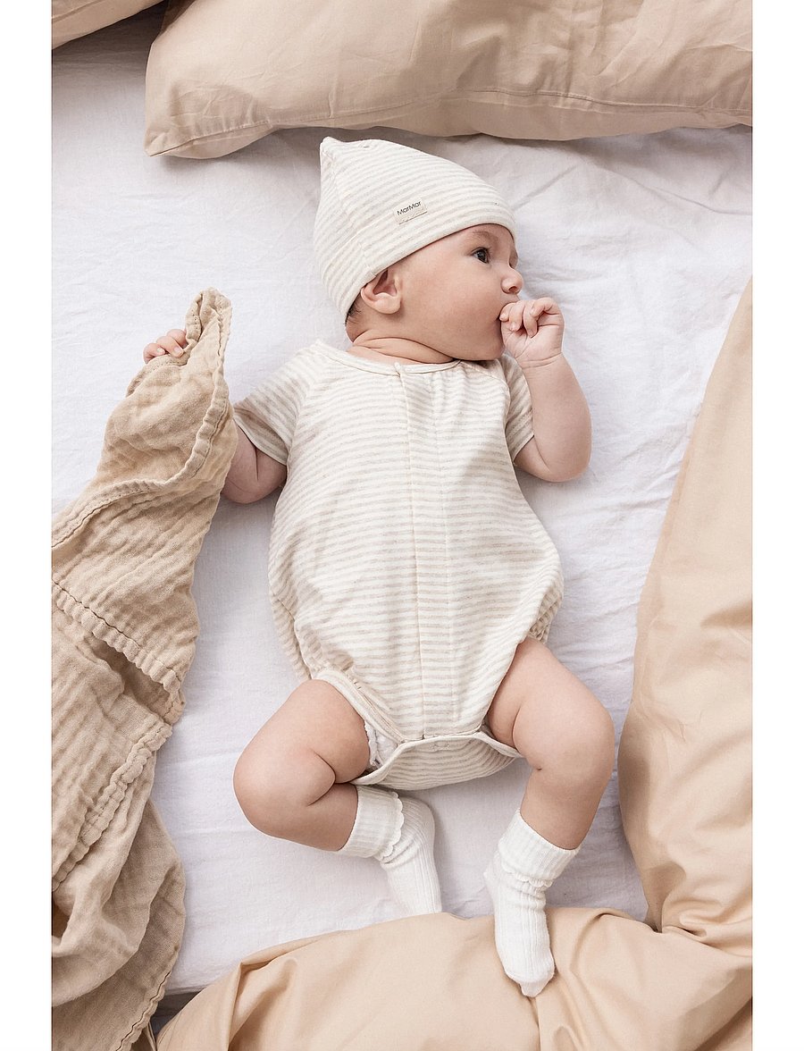 MarMar Copenhagen - Newborn Socks Scallop 2-pack - beebisokid - gentle white - 0