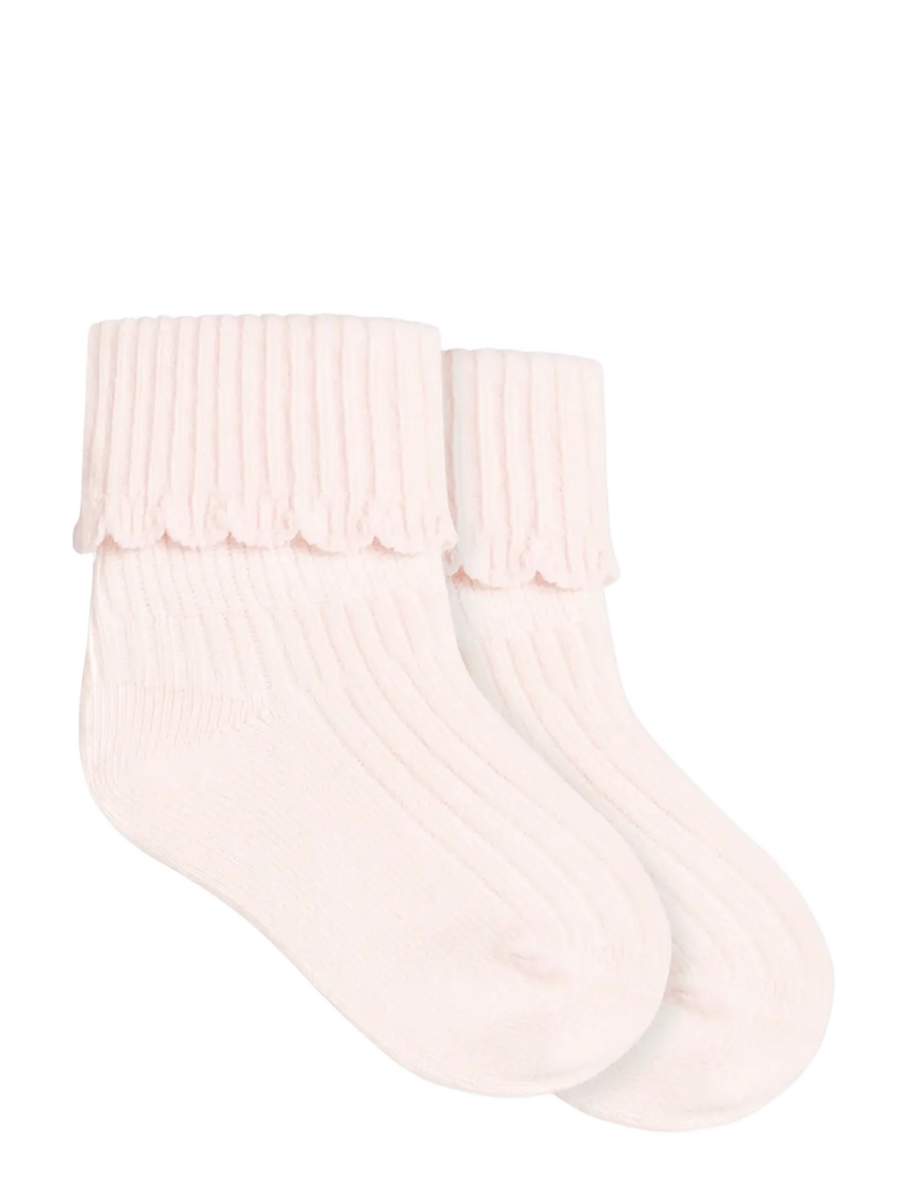 MarMar Copenhagen Newborn Socks Scallop 2-pack - Riided - ROSA / pink/rose
