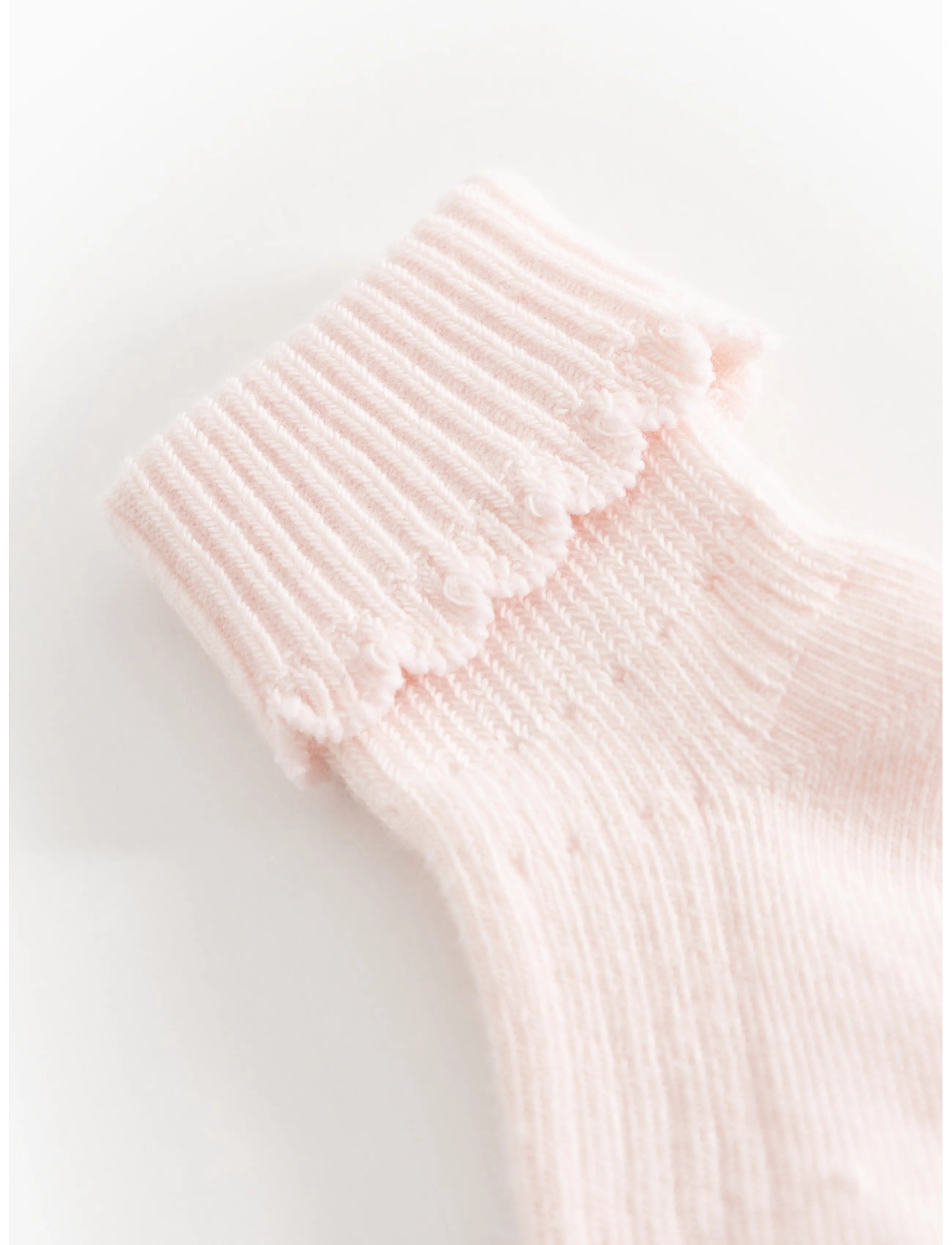 MarMar Copenhagen - Newborn Socks Scallop 2-pack - beebisokid - rosa - 3