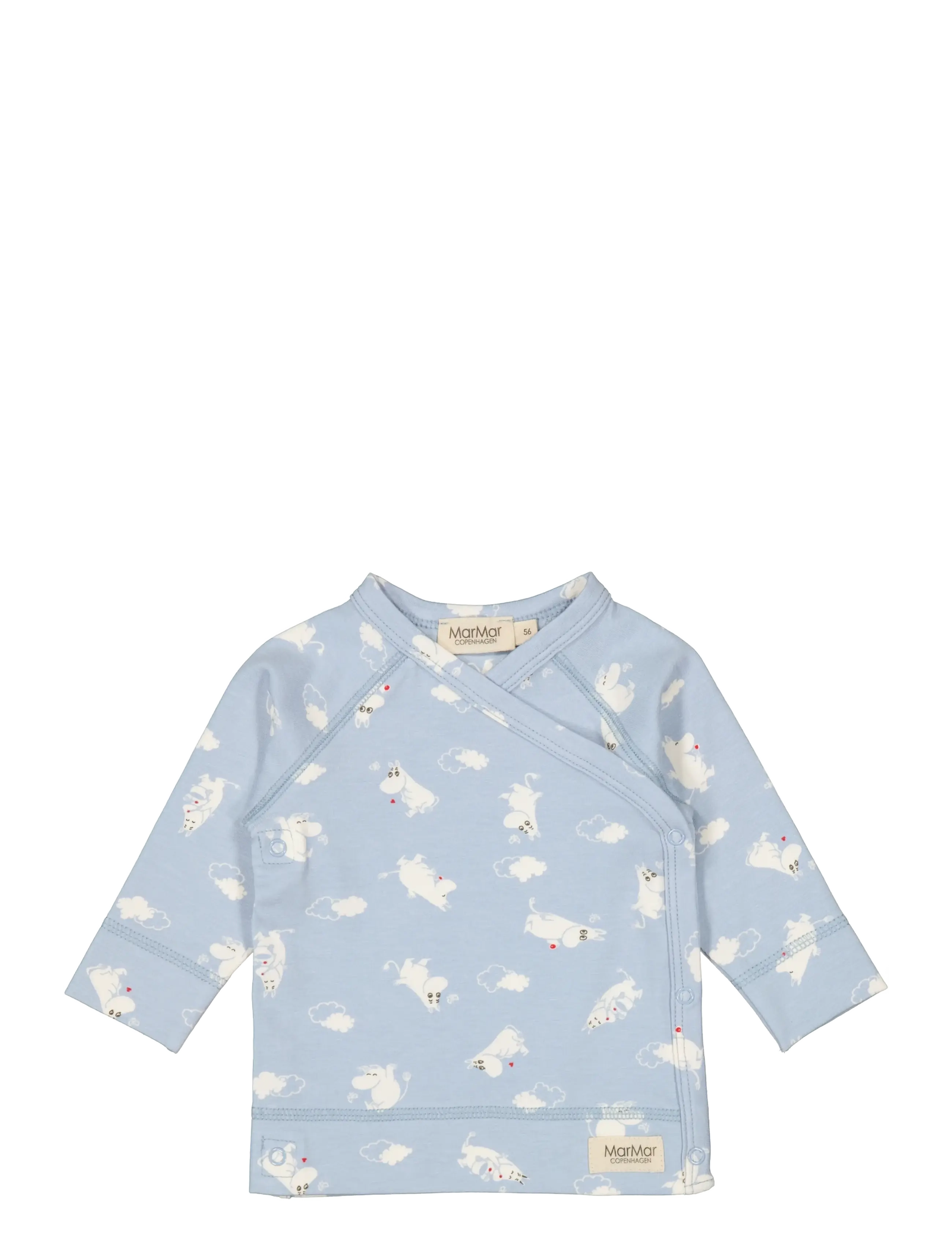 MarMar Copenhagen - Tuti Wrap LS - långärmade - blue moomin - 1