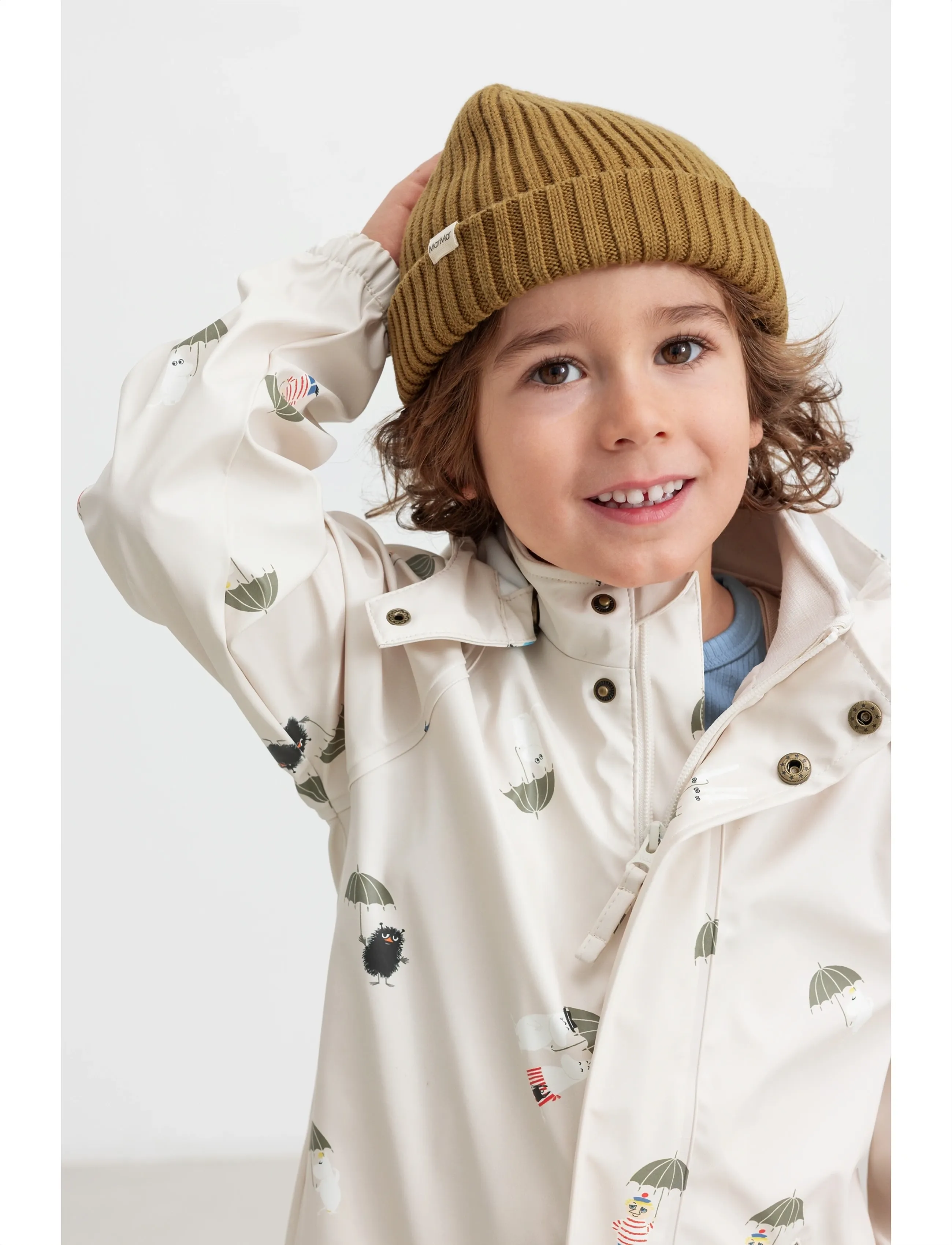 MarMar Copenhagen Oddy Set, Børn, Regnsæt, Cream, Str: 74