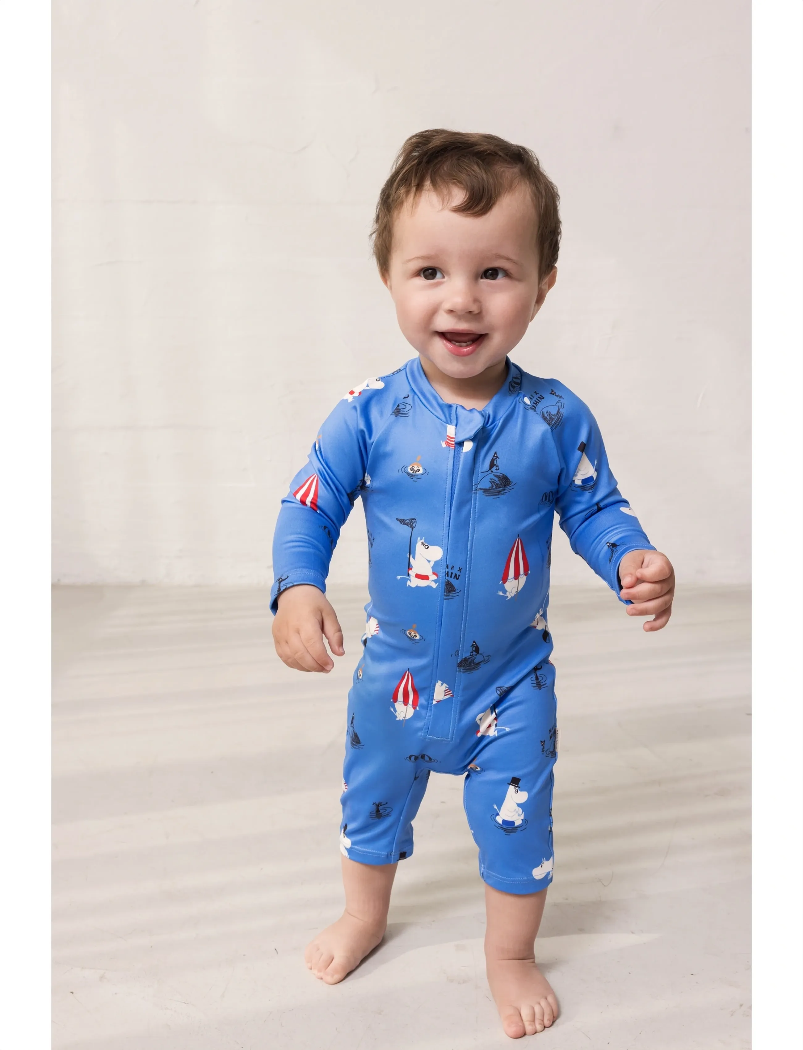 MarMar Copenhagen Swal Suit - Baddräkter - SWIMMING MOOMIN / blue