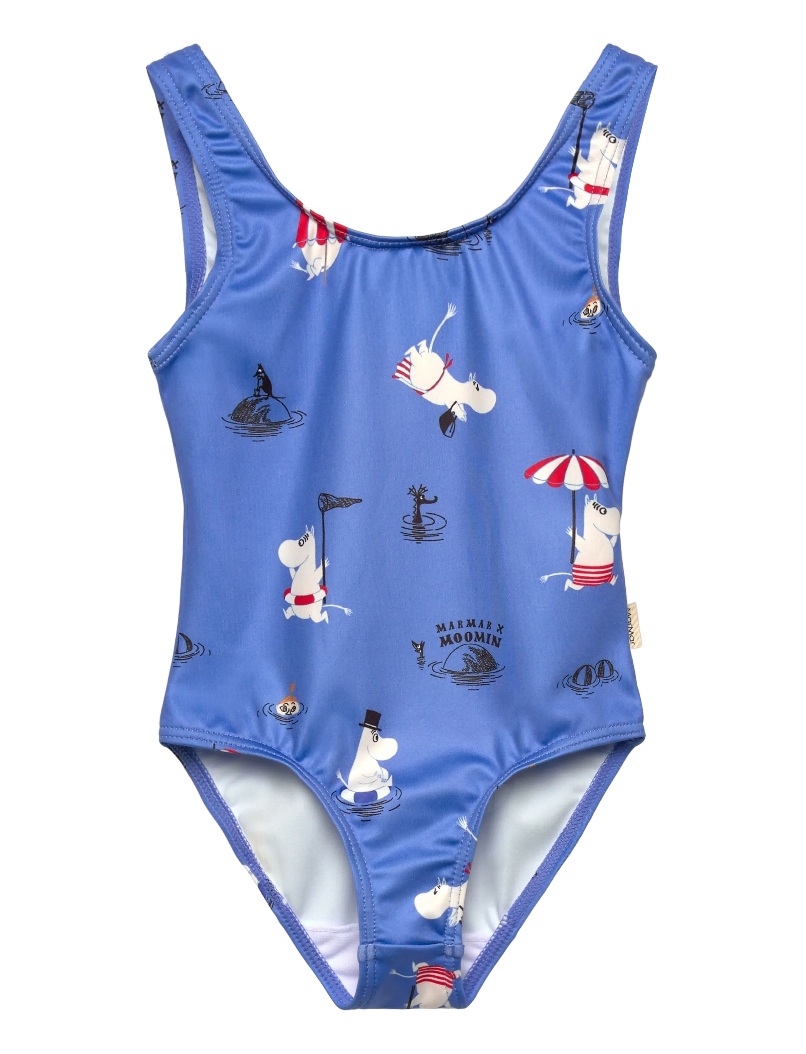 MarMar Copenhagen Swallisa Bathing suit - Badetøj - SWIMMING MOOMIN / blue