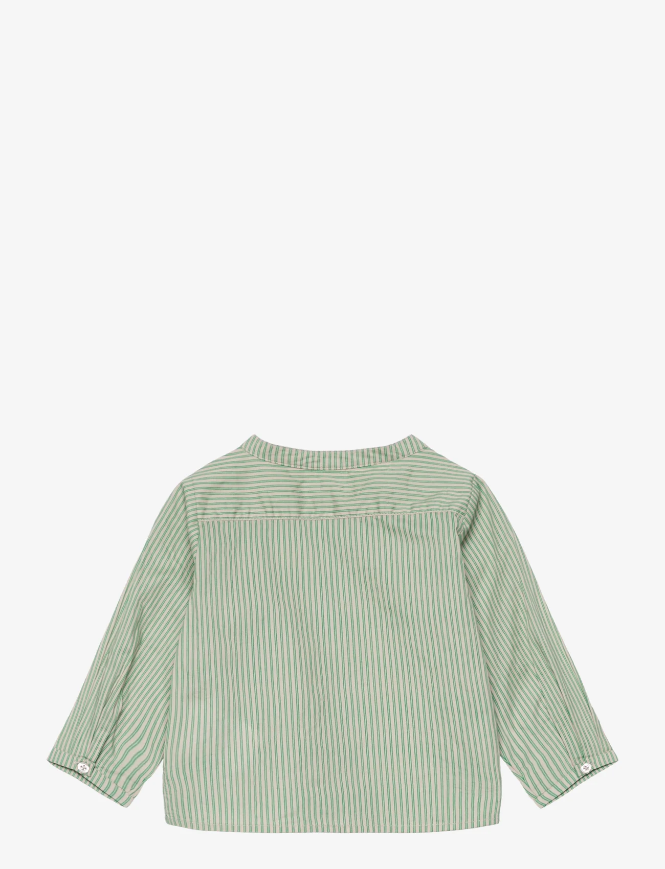 MarMar Copenhagen - Totoro - långärmade skjortor - mint leaf stripes - 1