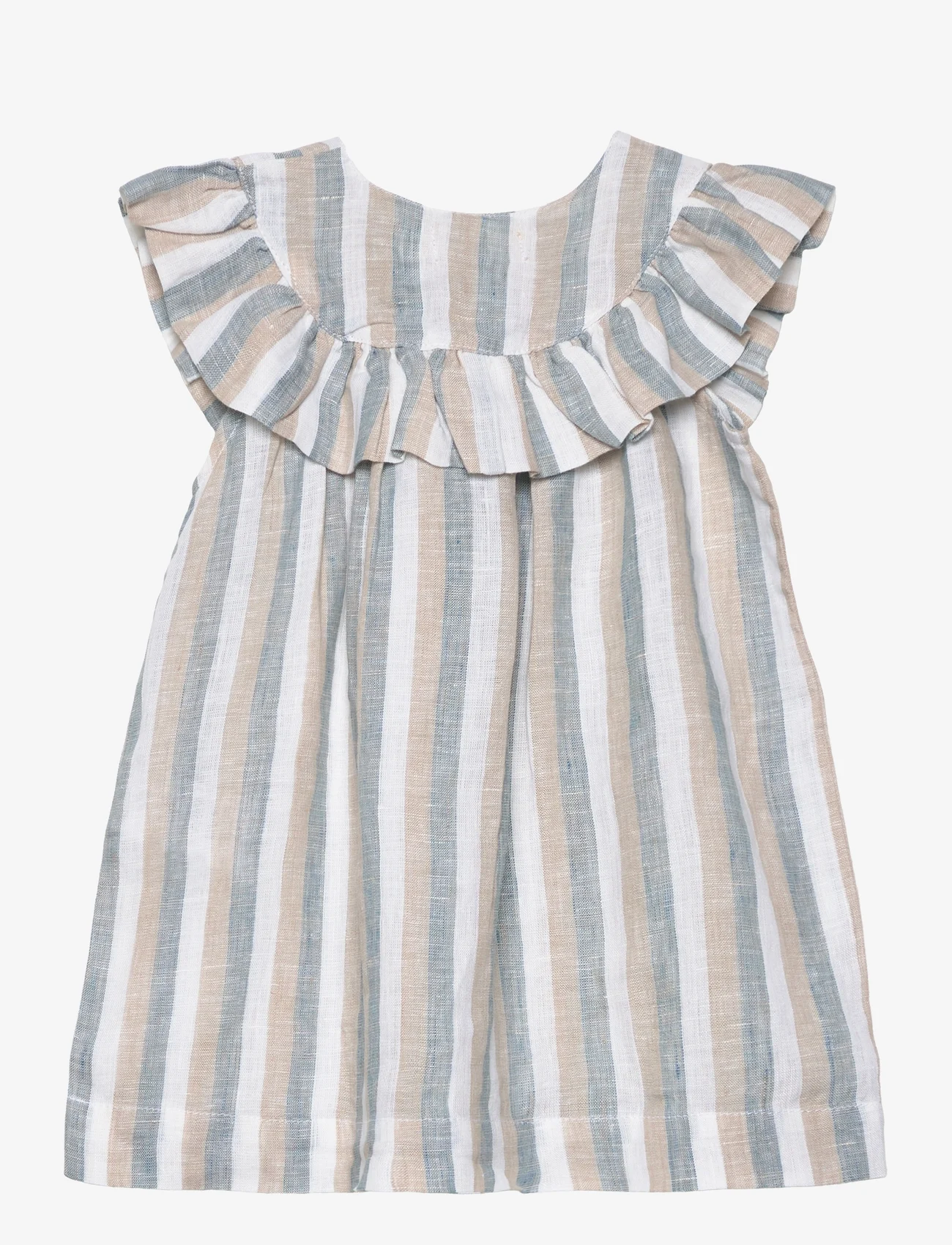 MarMar Copenhagen - Drussa - sleeveless baby dresses - dusty blue stripe - 1