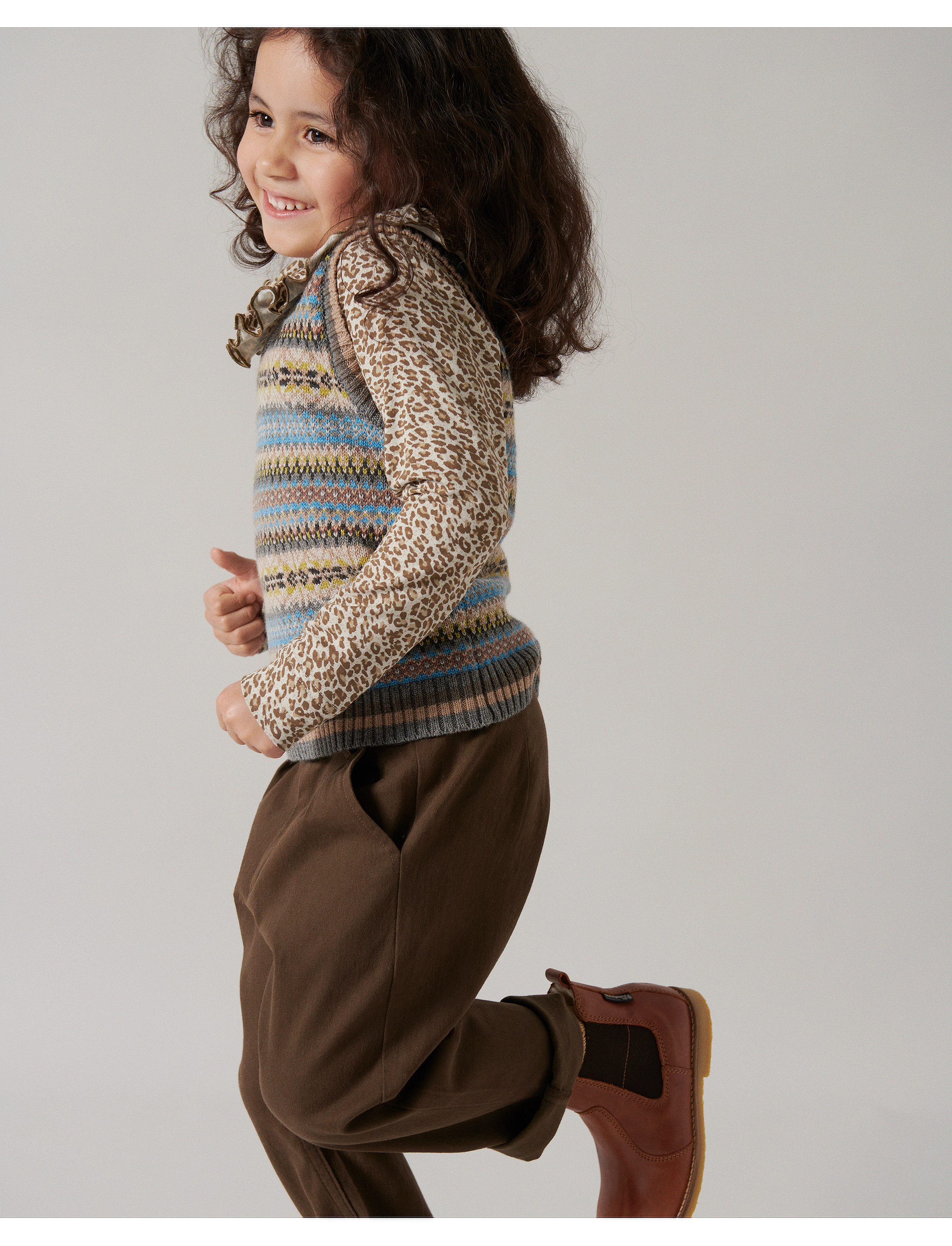 MarMar Copenhagen - Leo Tee - pikkade varrukatega t-särgid - forest brown leo - 5