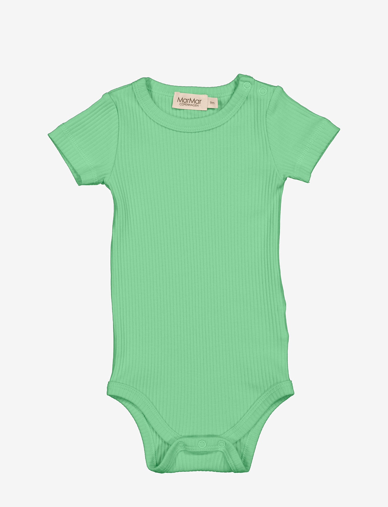 MarMar Copenhagen - Plain Body SS - lühikeste varrukatega - cale green - 0