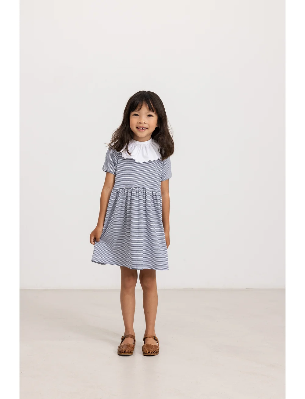 MarMar Copenhagen - Dioa - mazuļu kleitas ar īsām piedurknēm - blue stripe - 0