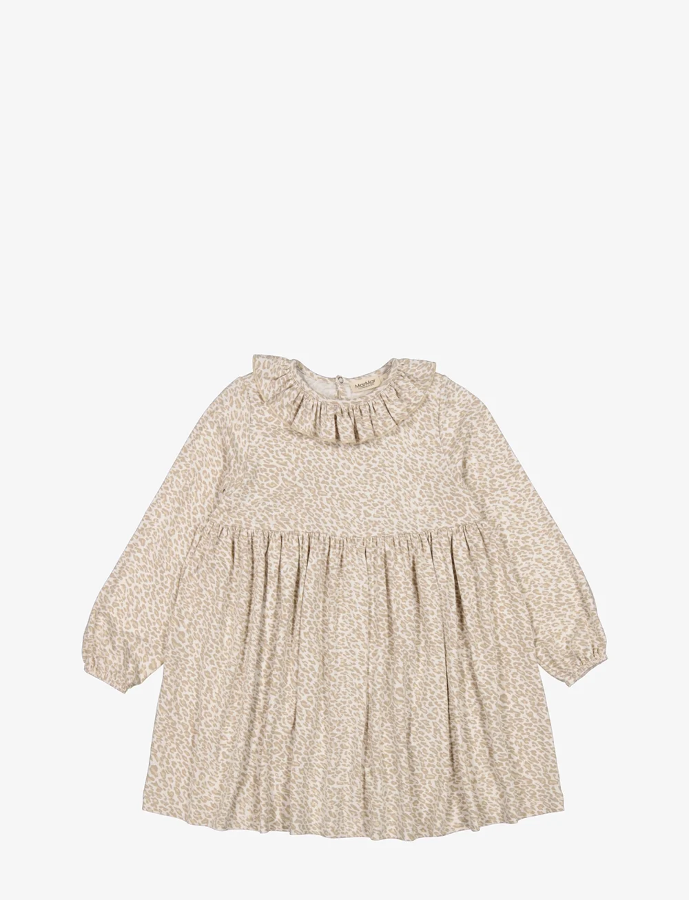 MarMar Copenhagen - Diora Frill - langærmede babykjoler - beige leo - 1