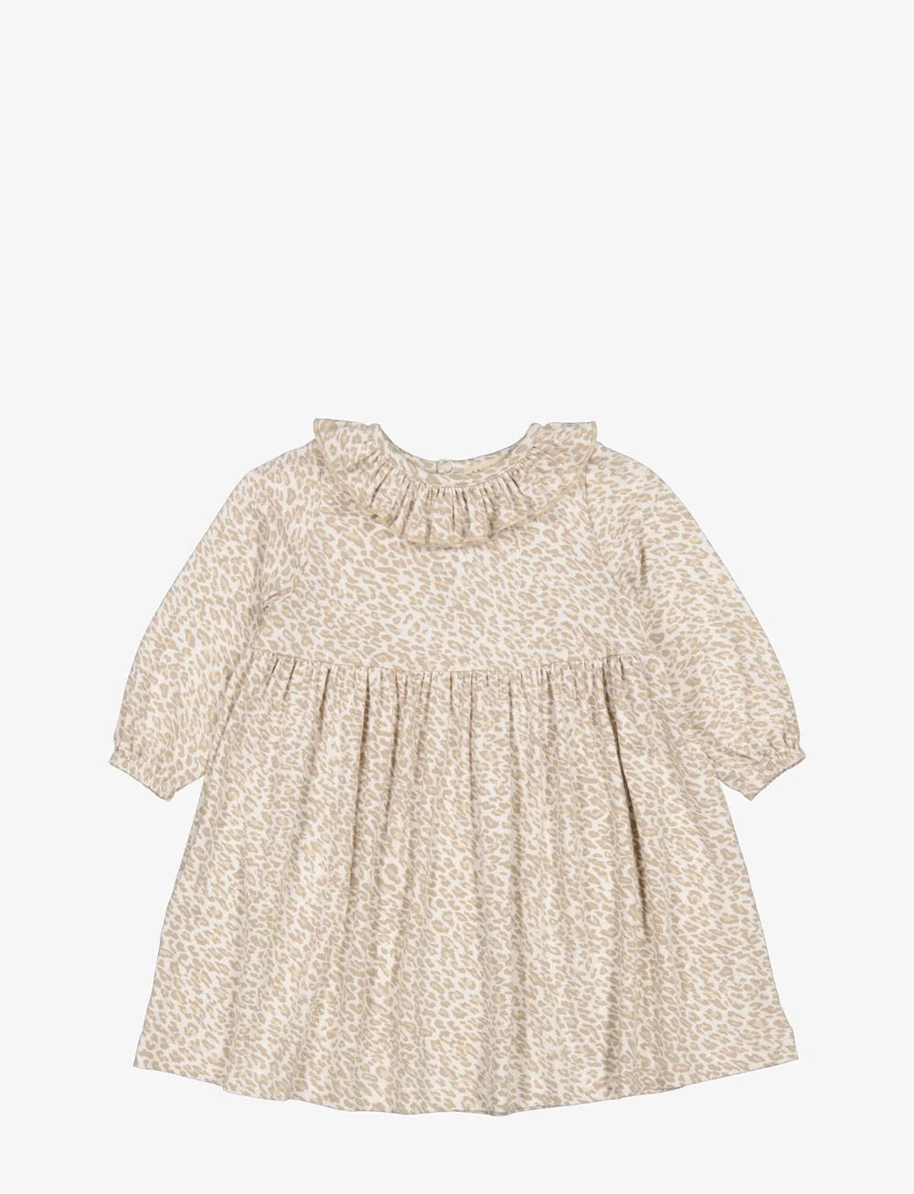 MarMar Copenhagen - Diora Frill - langærmede babykjoler - beige leo - 2