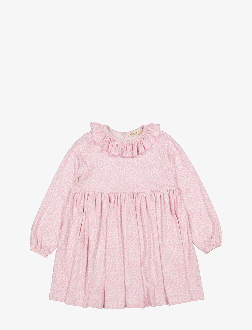 MarMar Copenhagen - Diora Frill - långärmade babyklänningar - pink leo - 1