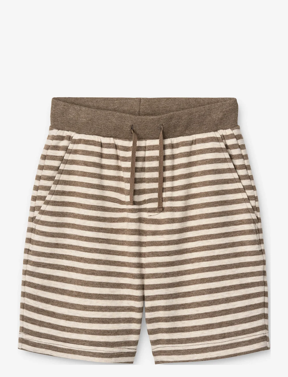 MarMar Copenhagen - Pelon S - sweat shorts - brown stripe mel. - 1