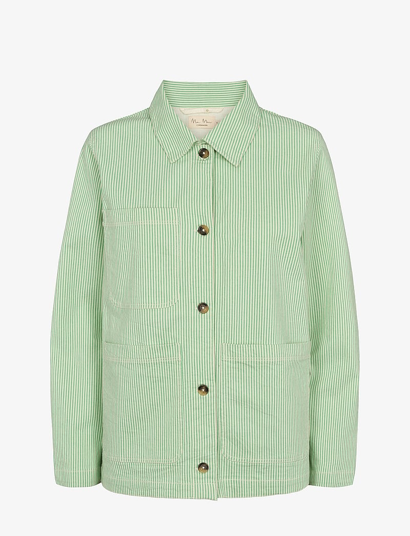 MarMar Copenhagen - Jona W - overshirts - cale green stripe - 1