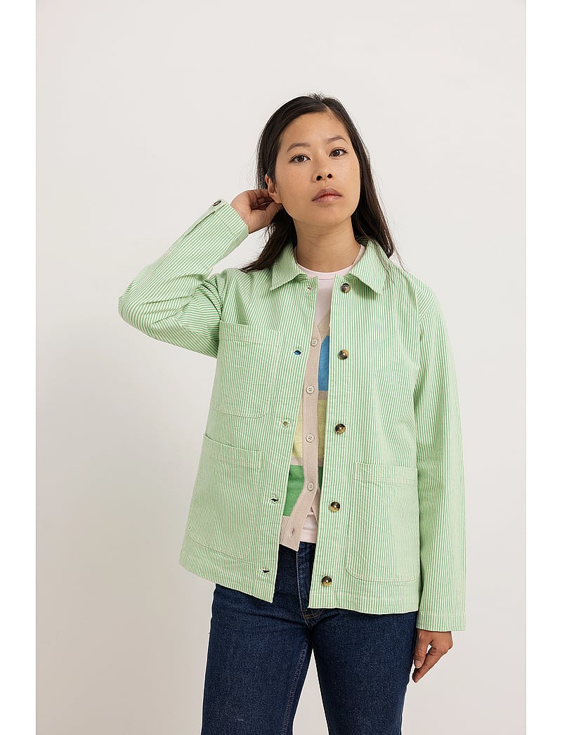 MarMar Copenhagen - Jona W - overshirts - cale green stripe - 3