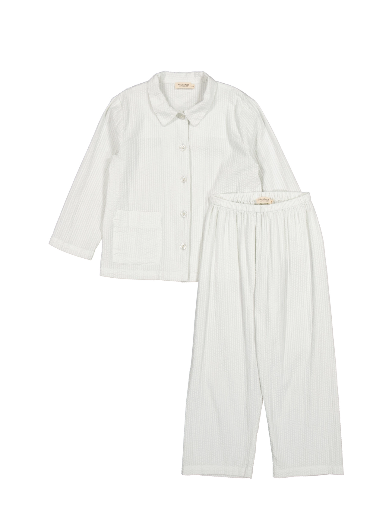 MarMar Copenhagen Pajama Set, 104/110, Pyjamas, Weiß - Pyjama Sets, Kinder