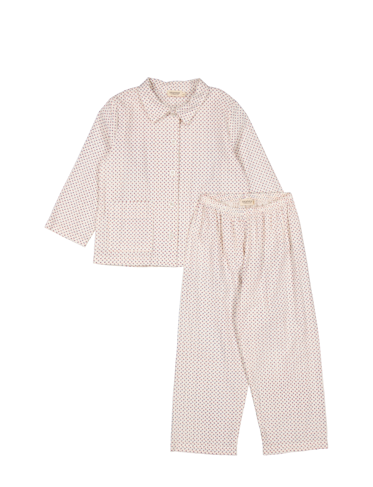 MarMar Copenhagen Pajama Set, 116/122, Pyjamas, Creme - Pyjama Sets, Kinder