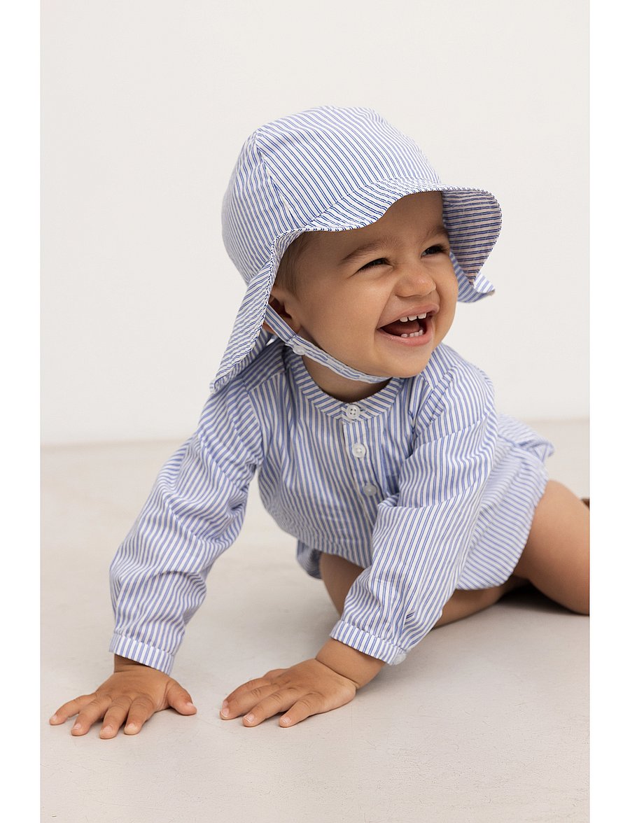 MarMar Copenhagen - Alba - baby hats - bolich blue strips - 0