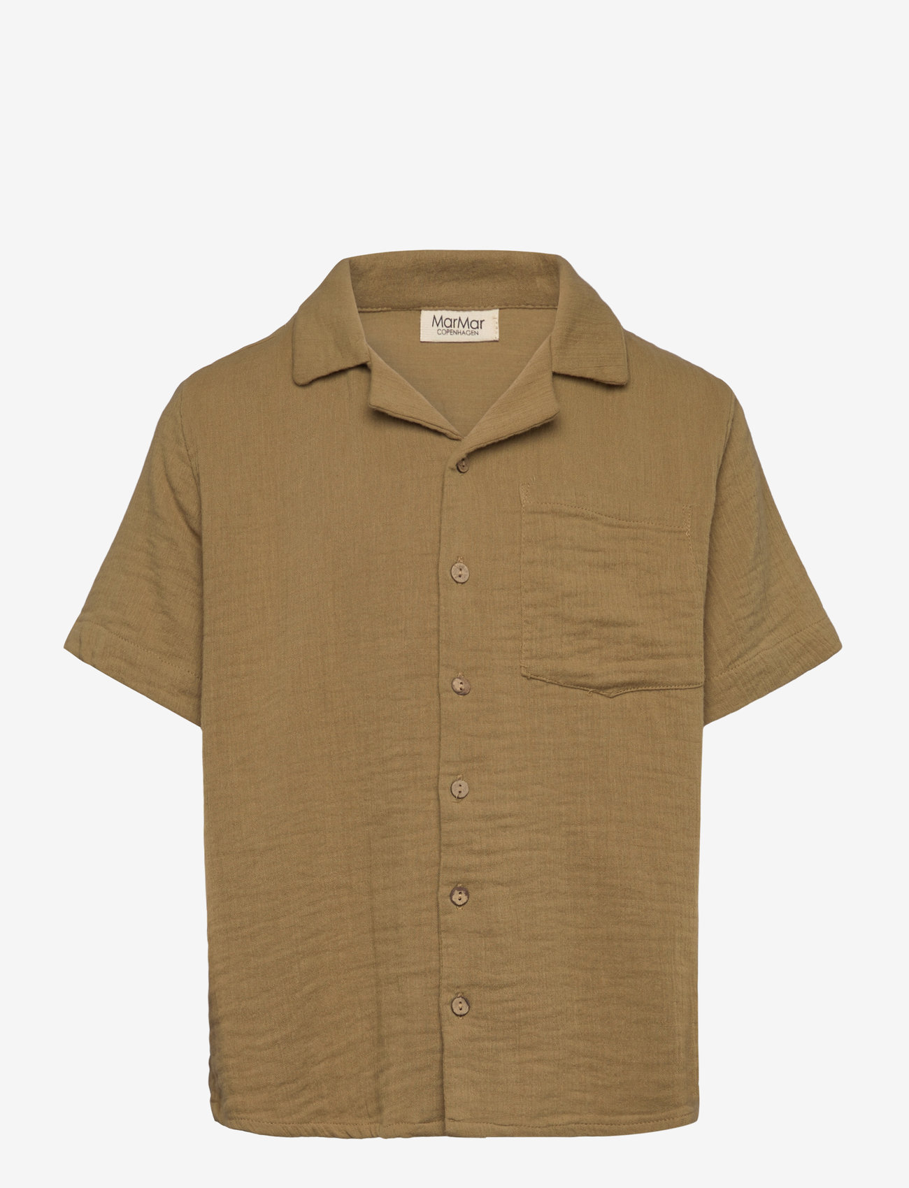MarMar Copenhagen - Tage - lühikeste varrukatega särgid - dark dijon - 1