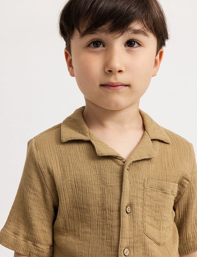 MarMar Copenhagen - Tage - lühikeste varrukatega särgid - dark dijon - 3