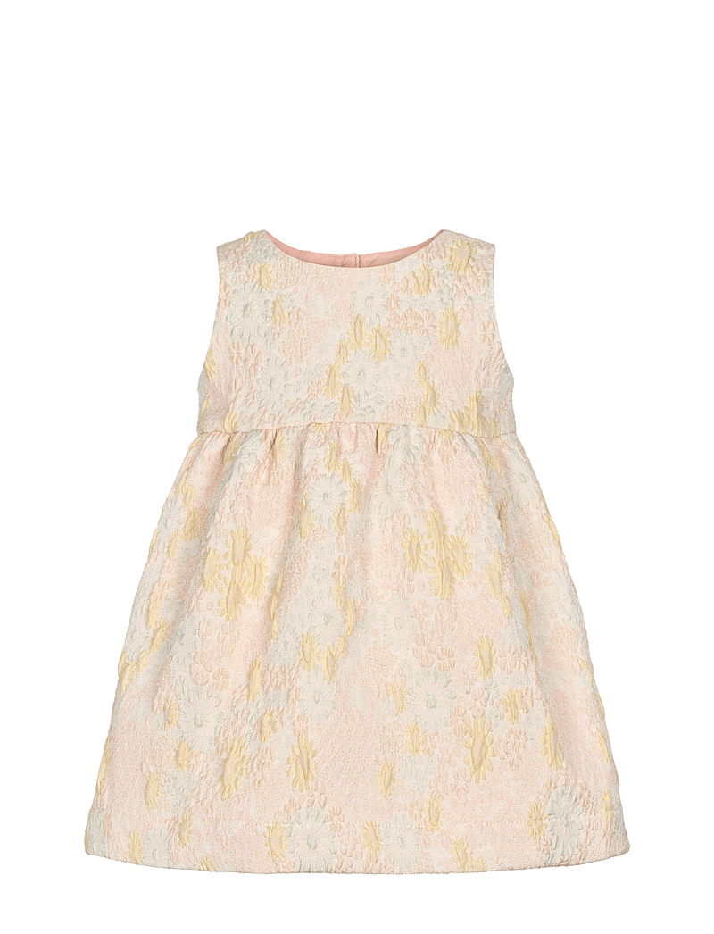 MarMar Copenhagen - Daelyna - sukienki dla dziewczynek bez rękawów - limonade jacquard - 1