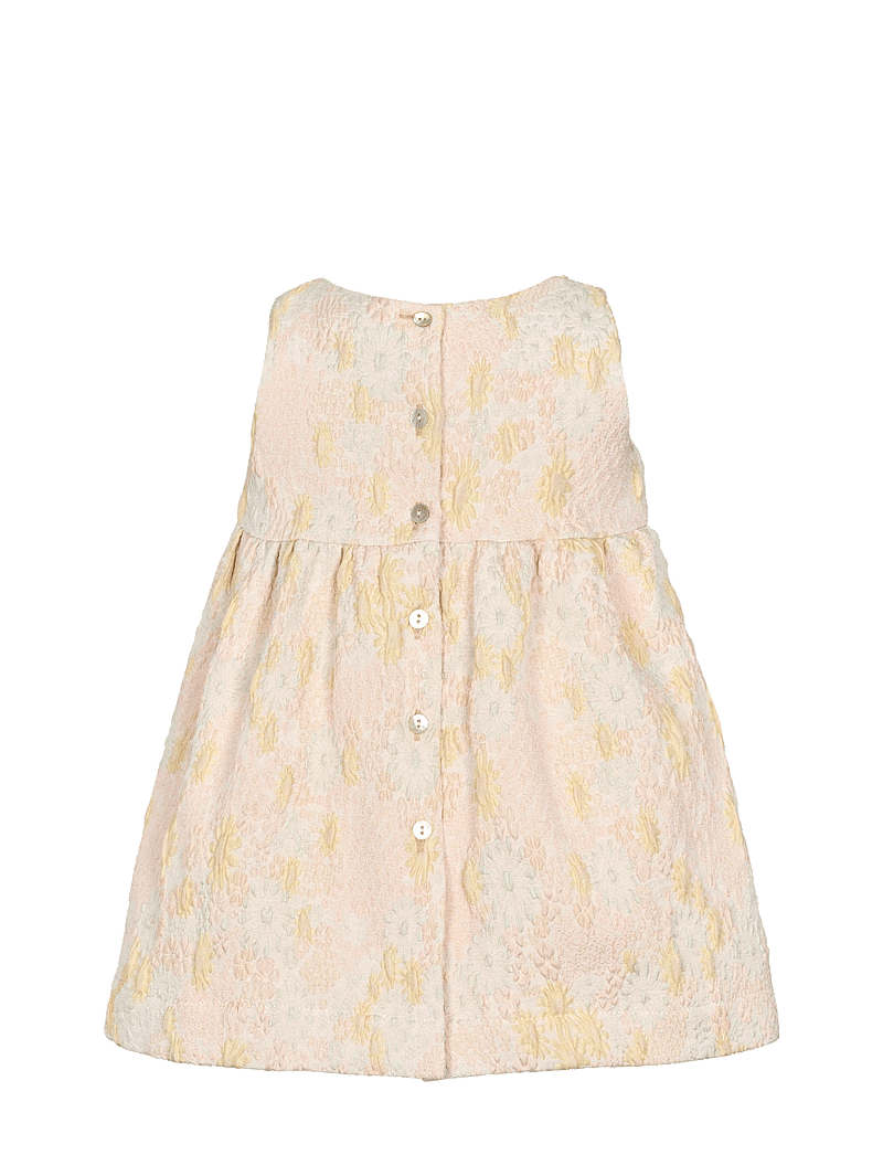 MarMar Copenhagen - Daelyna - sukienki dla dziewczynek bez rękawów - limonade jacquard - 2